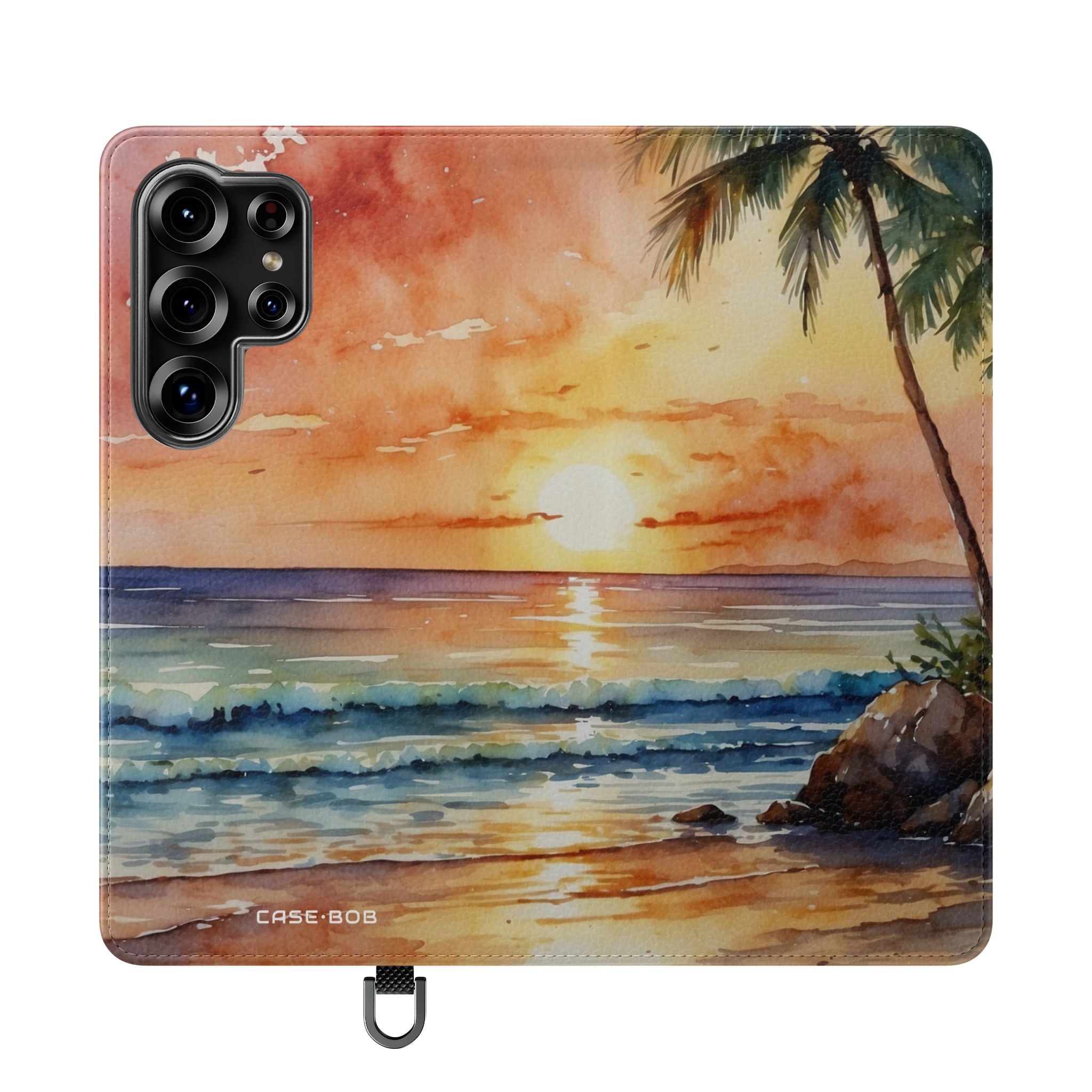 Golden Palm Sunset - Samsung S25 Ultra Case - Lompakko