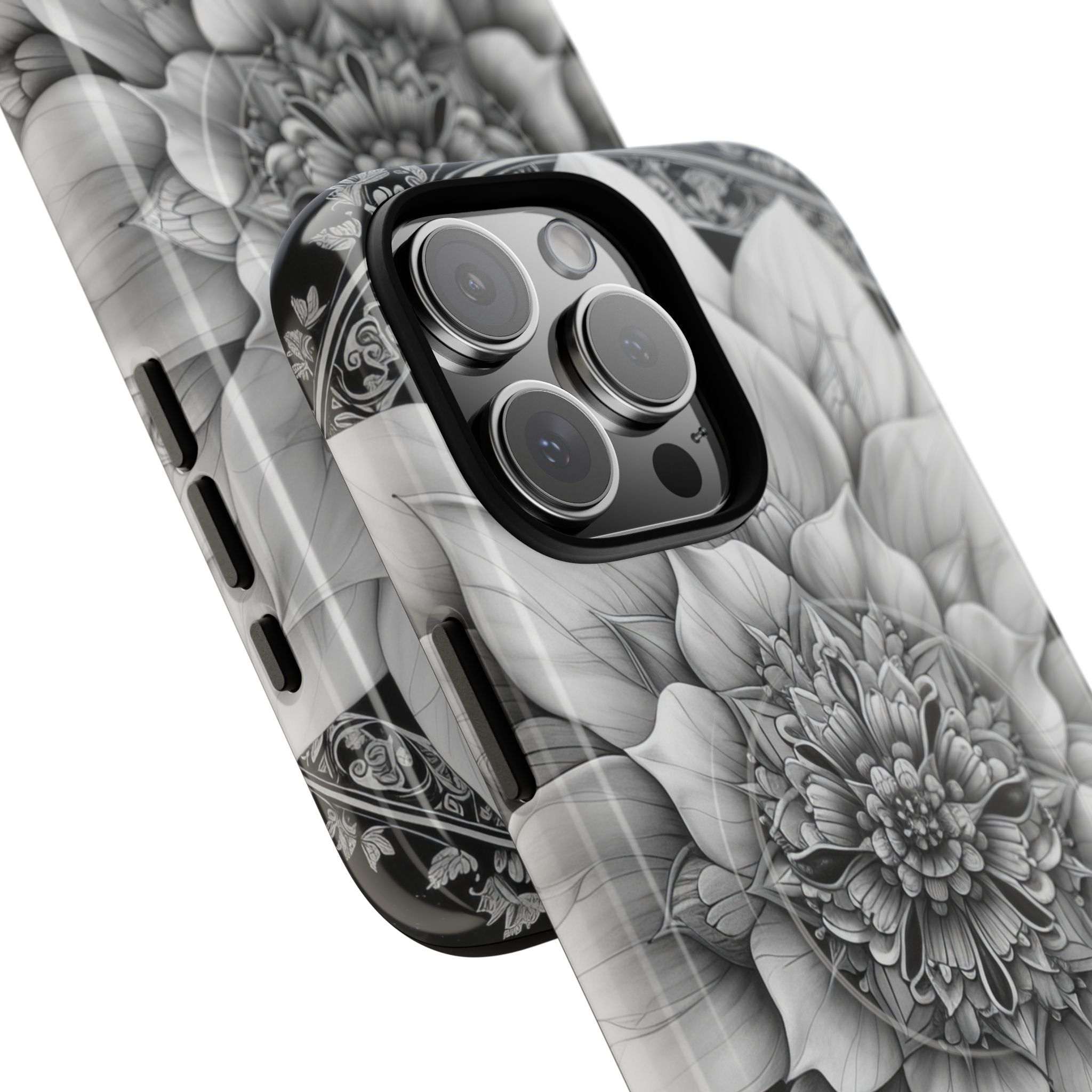 Cosmic Floral Mandala iPhone 16 - Tough+