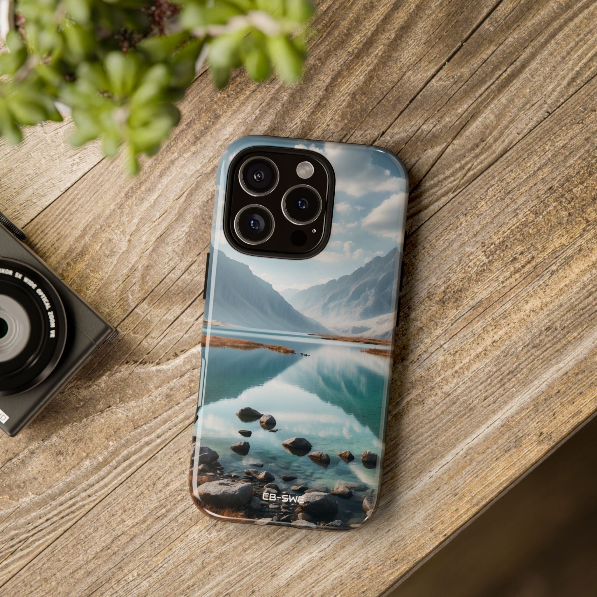Mountain Reflections Swim - iPhone Case