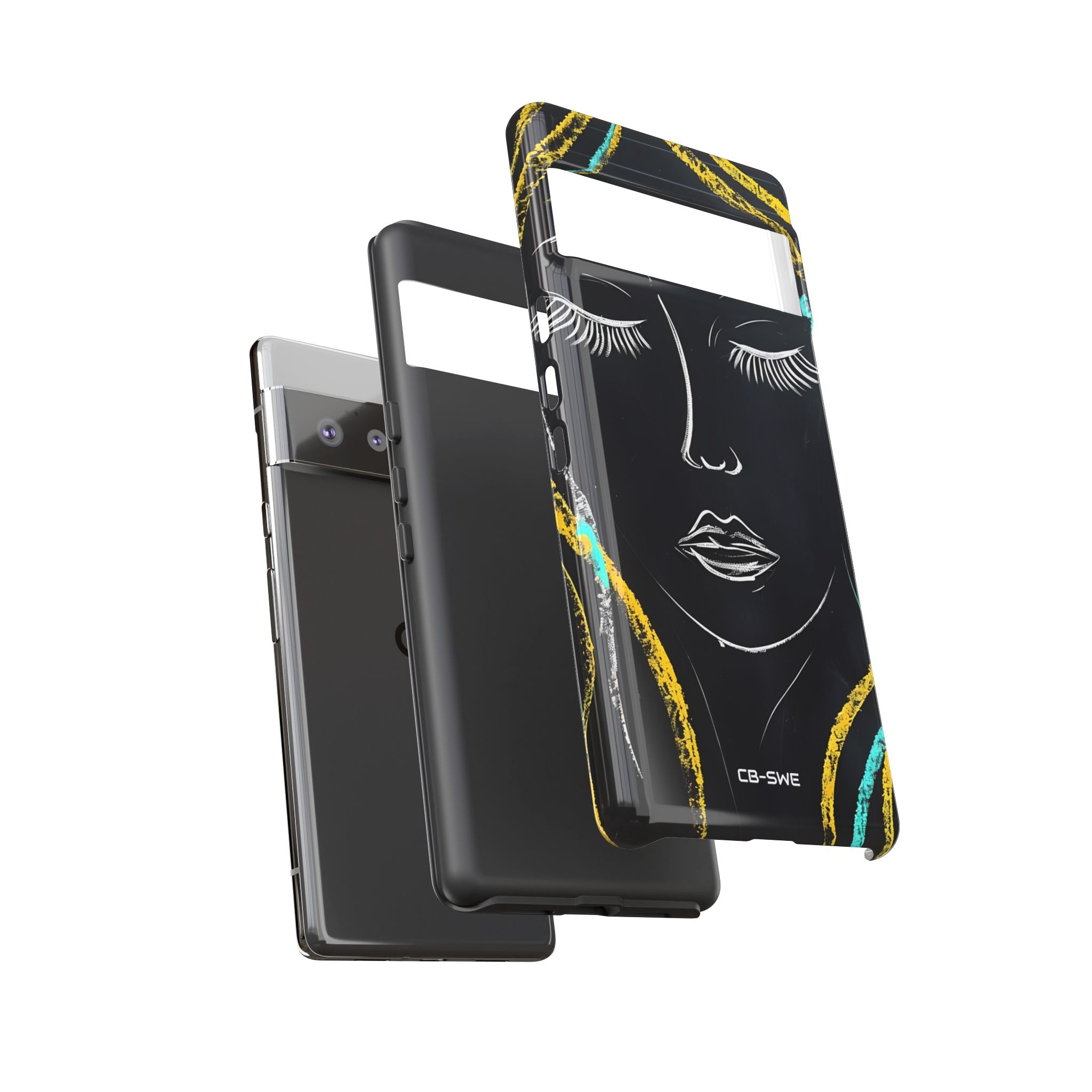 Vivid Minimalist Portrait - Google Pixel Case