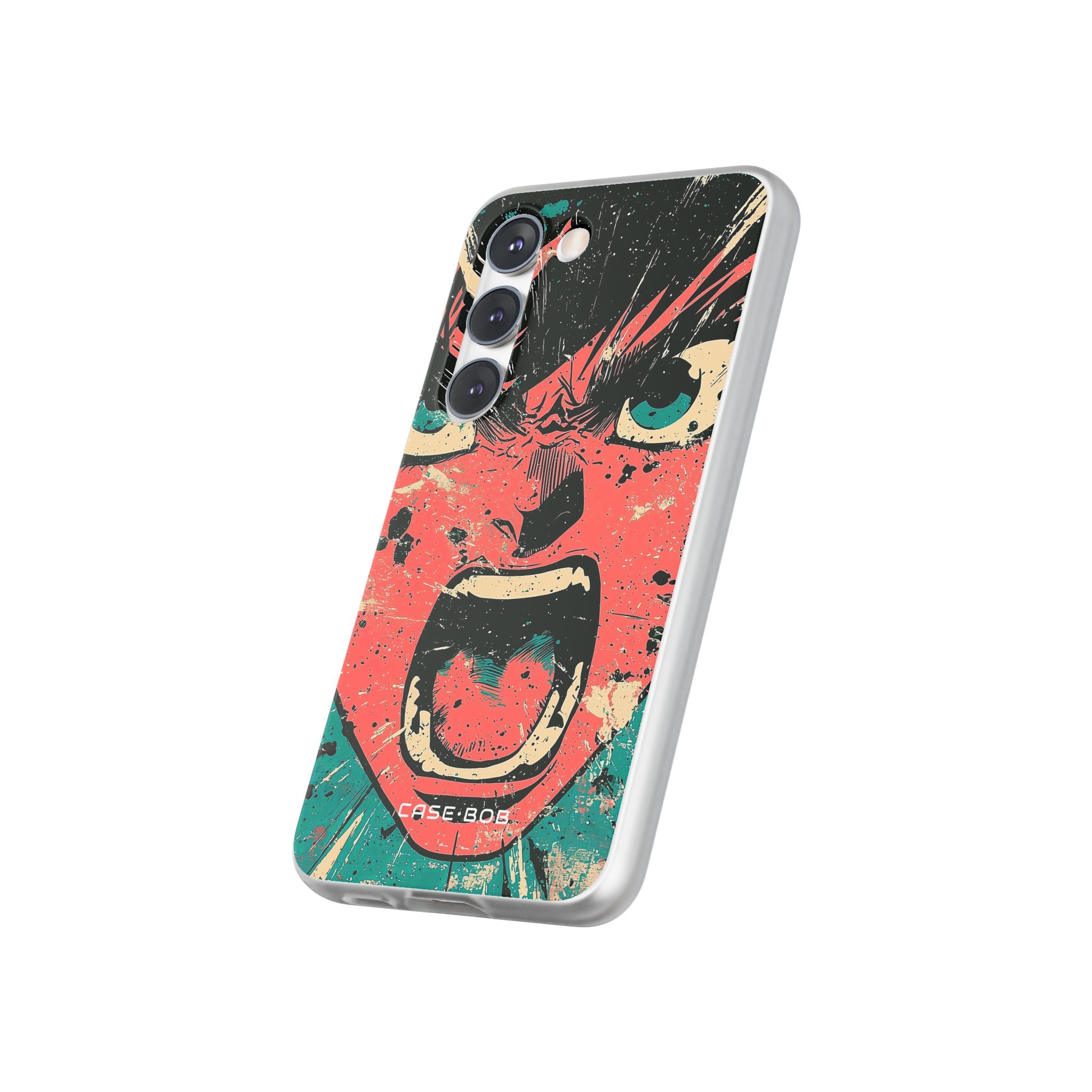Screaming Face Pink Samsung S23 Case - Soft