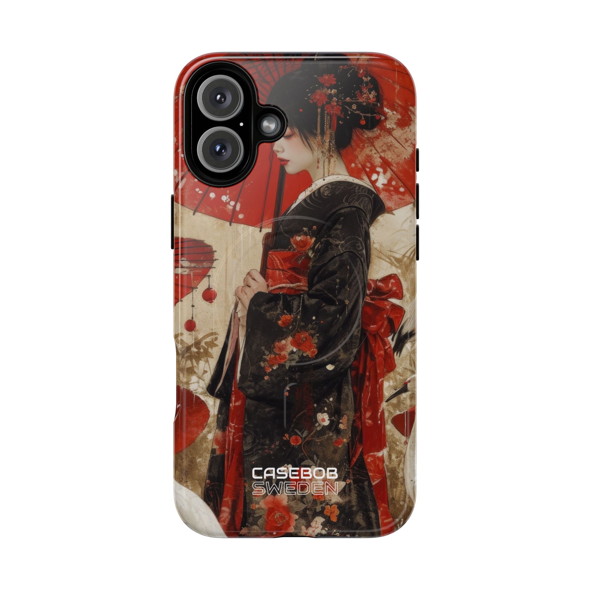 Scarlet Crane Dreams iPhone 16 - Tough+