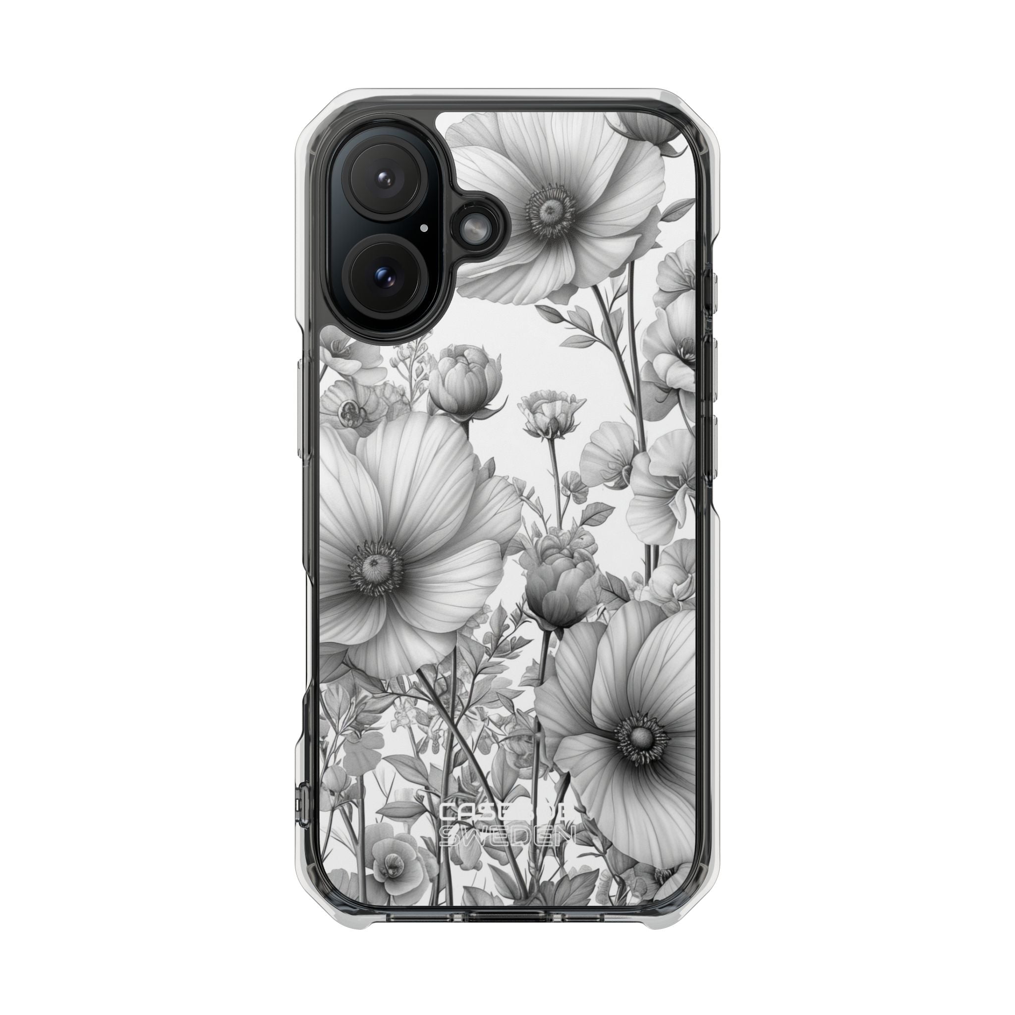 Vintage Floral Etching iPhone 16 - Impact Clear+