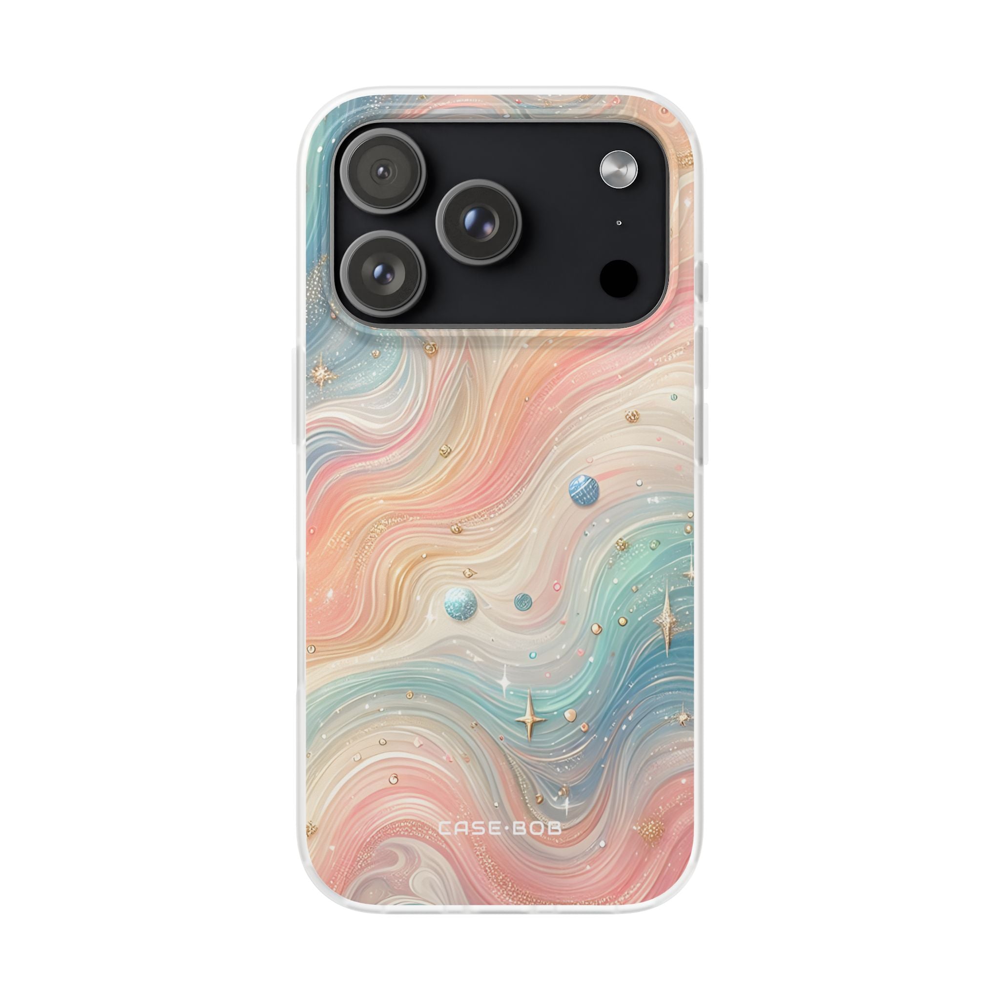 Iridescent Swirls iPhone 17 Pro Case - Soft