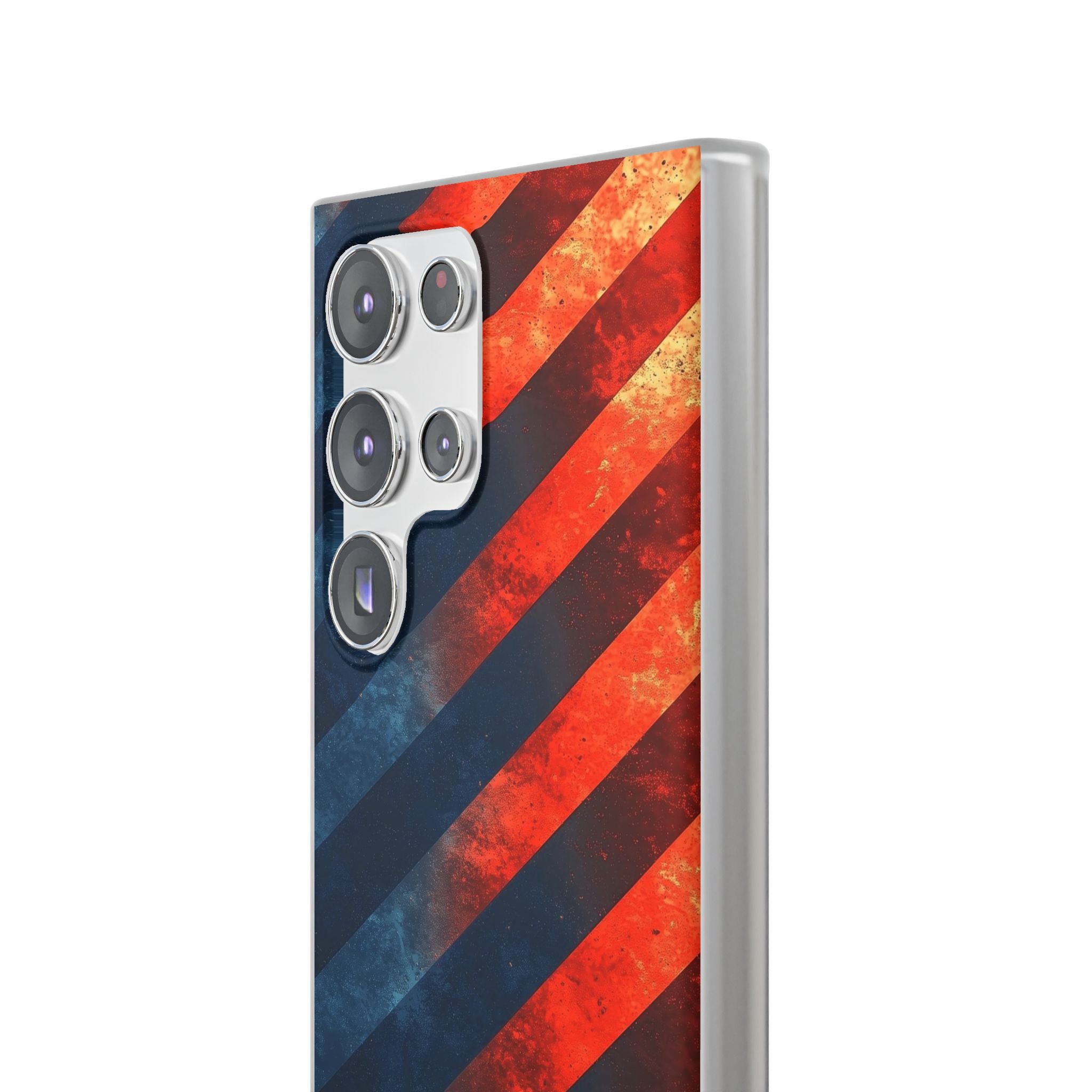 Diagonal Stripes Blaze Samsung S23 Ultra Case - Soft