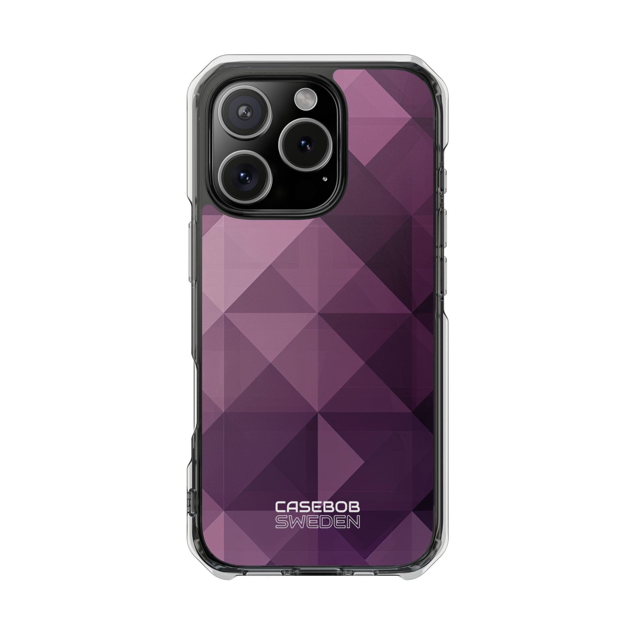 Purple Geometric Mosaic iPhone 16 - Impact Clear+