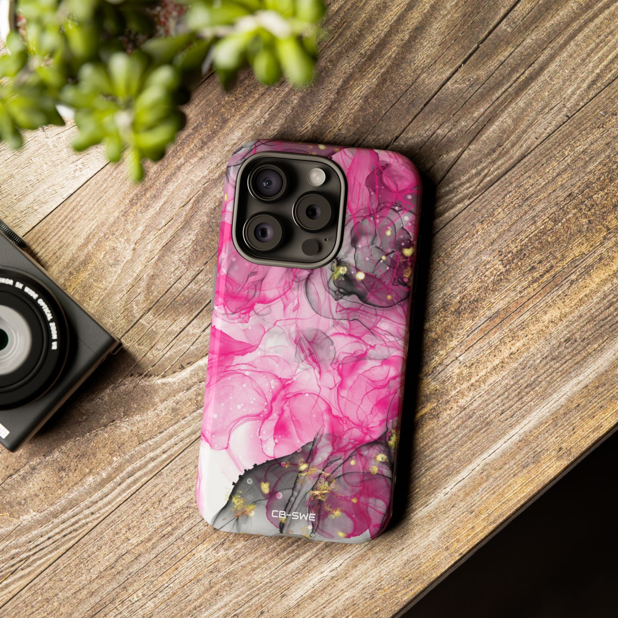 Vibrant Pink Swirls - iPhone Case