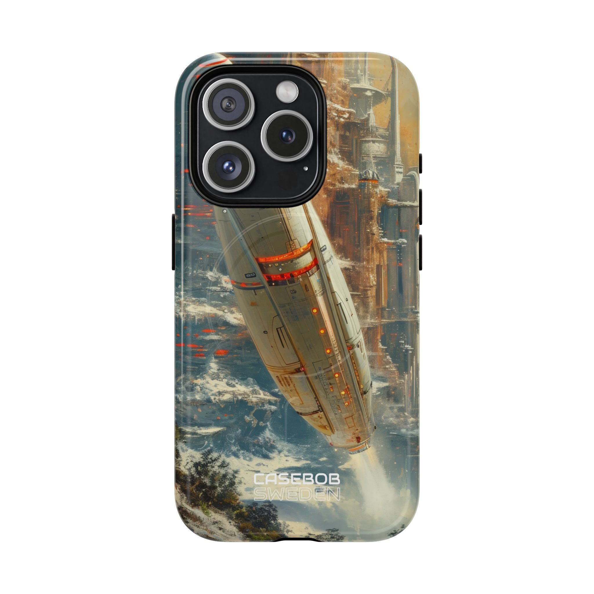 Futuristic Forest Voyage iPhone 15 - Tough+