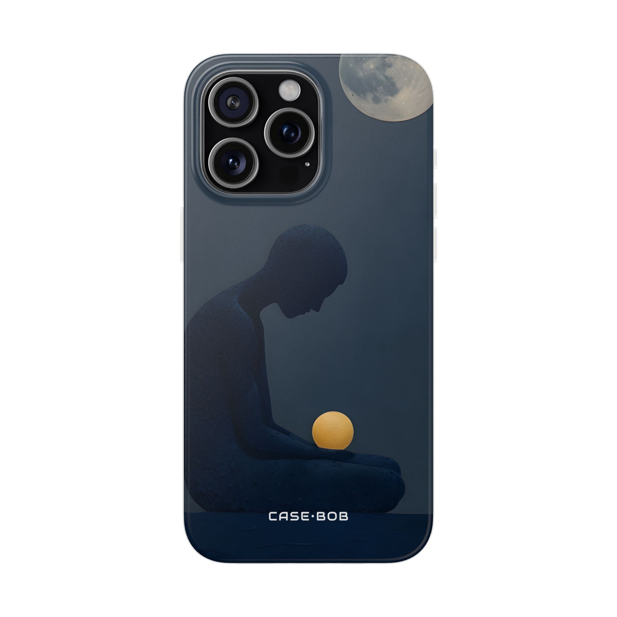 Moonlit Contemplation iPhone 15 Pro Max Case - Soft