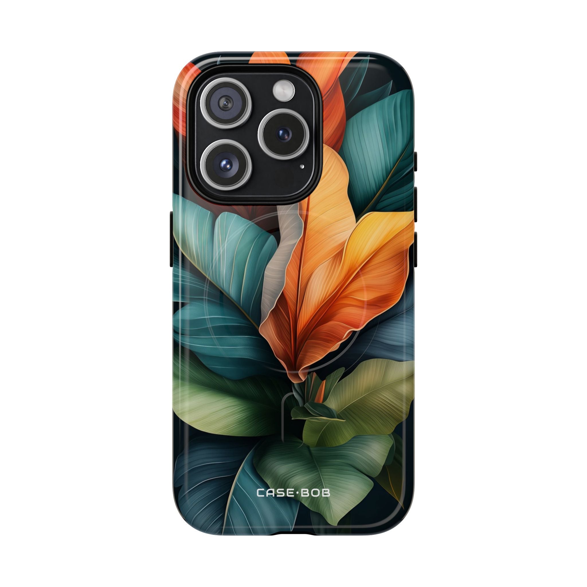 Tropical Leafburst iPhone 15 Pro Case - Tough+