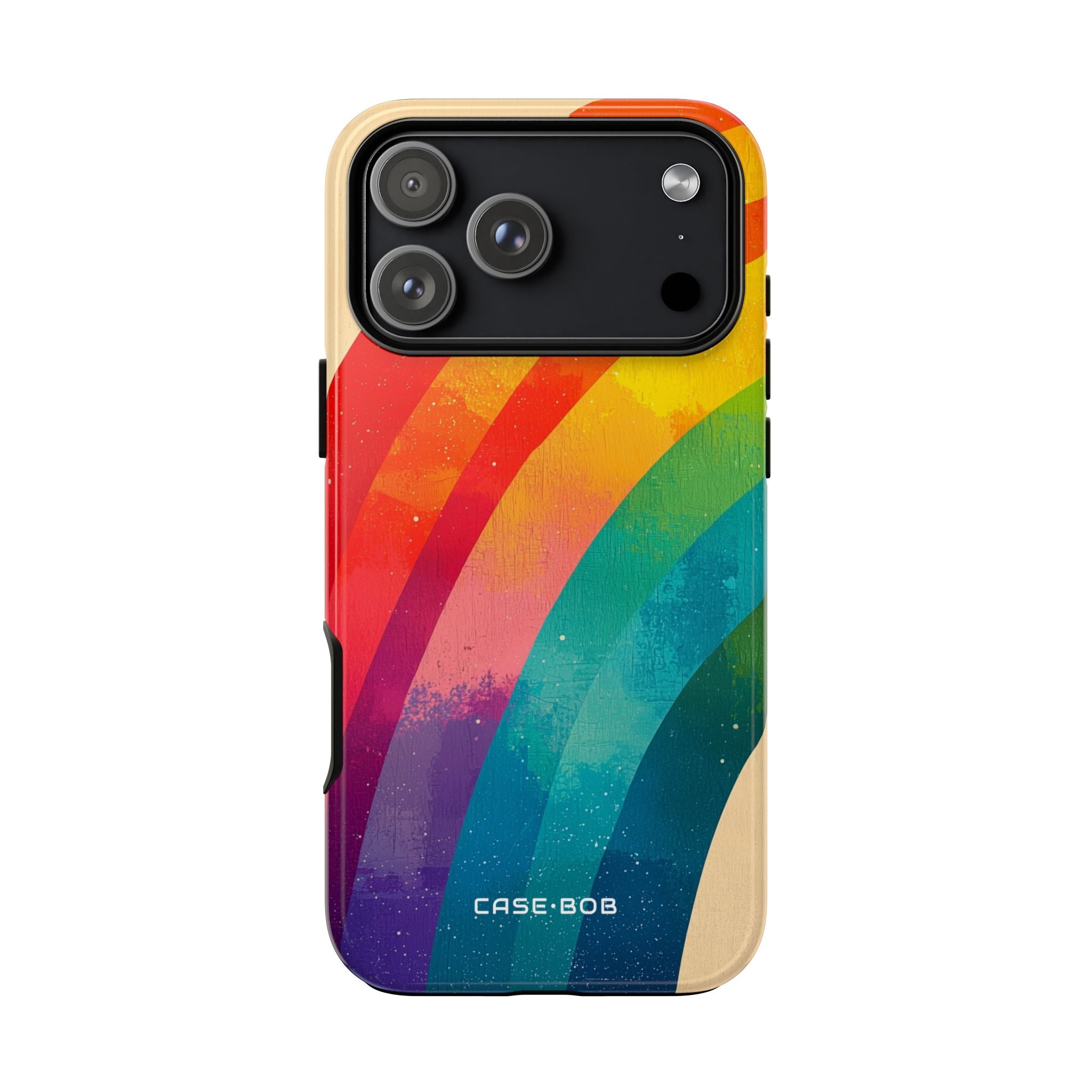 Textured Rainbow Arc iPhone 17 Pro Max Case - Tough