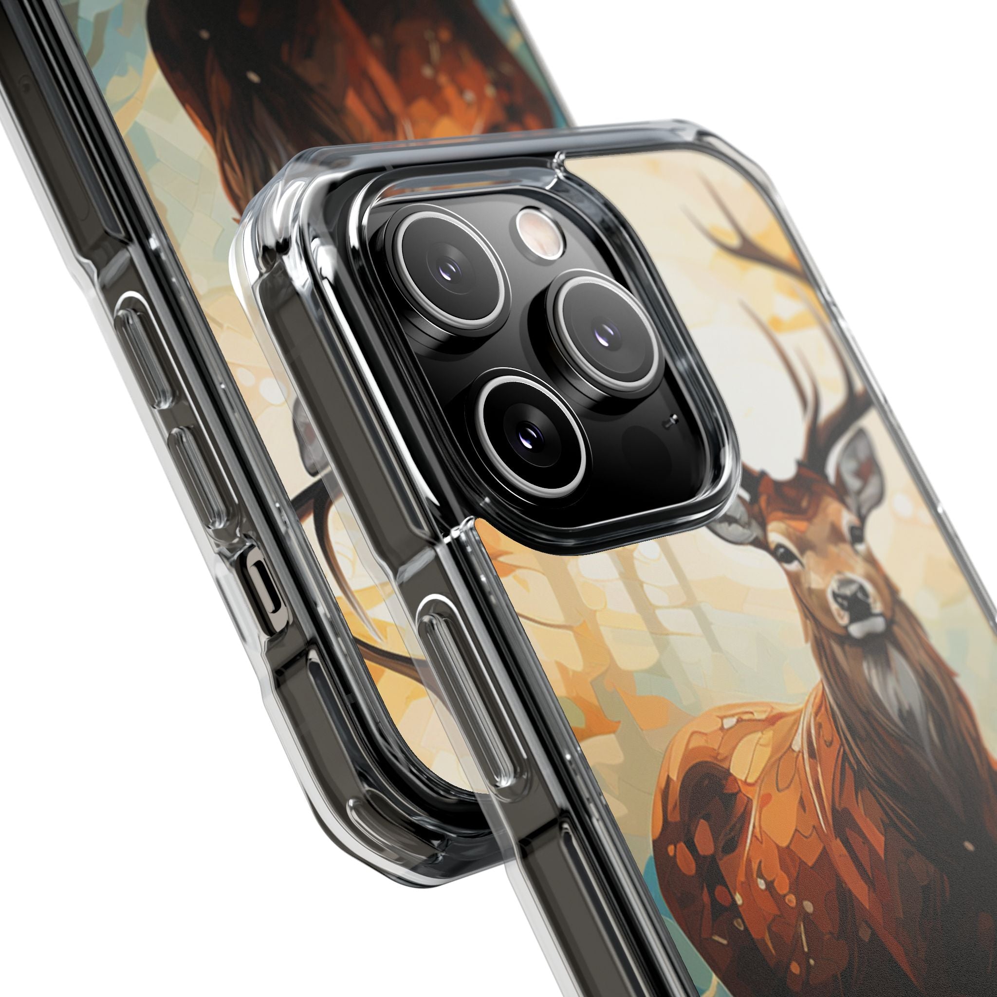 Glowing Stag iPhone 14 Pro Case - Impact