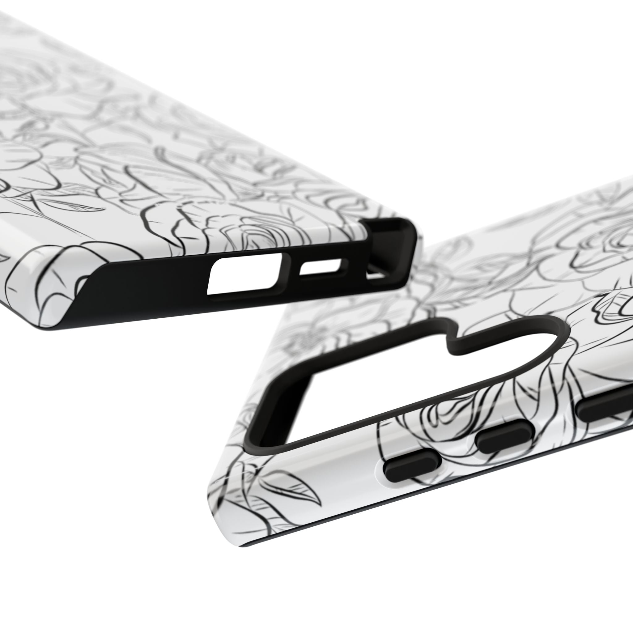 Intricate Rose Sketches - Samsung Case