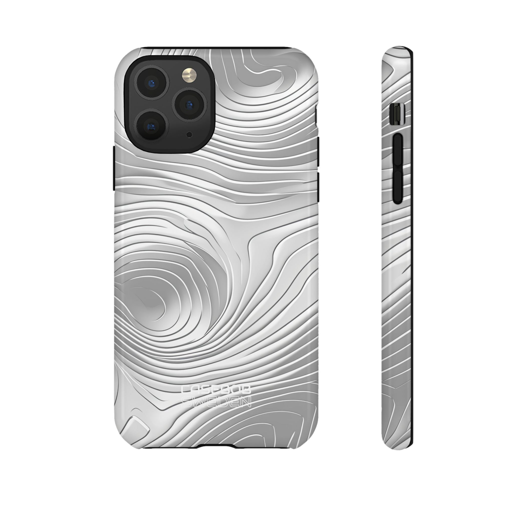 Monochrome Flow Lines iPhone 11 - Tough