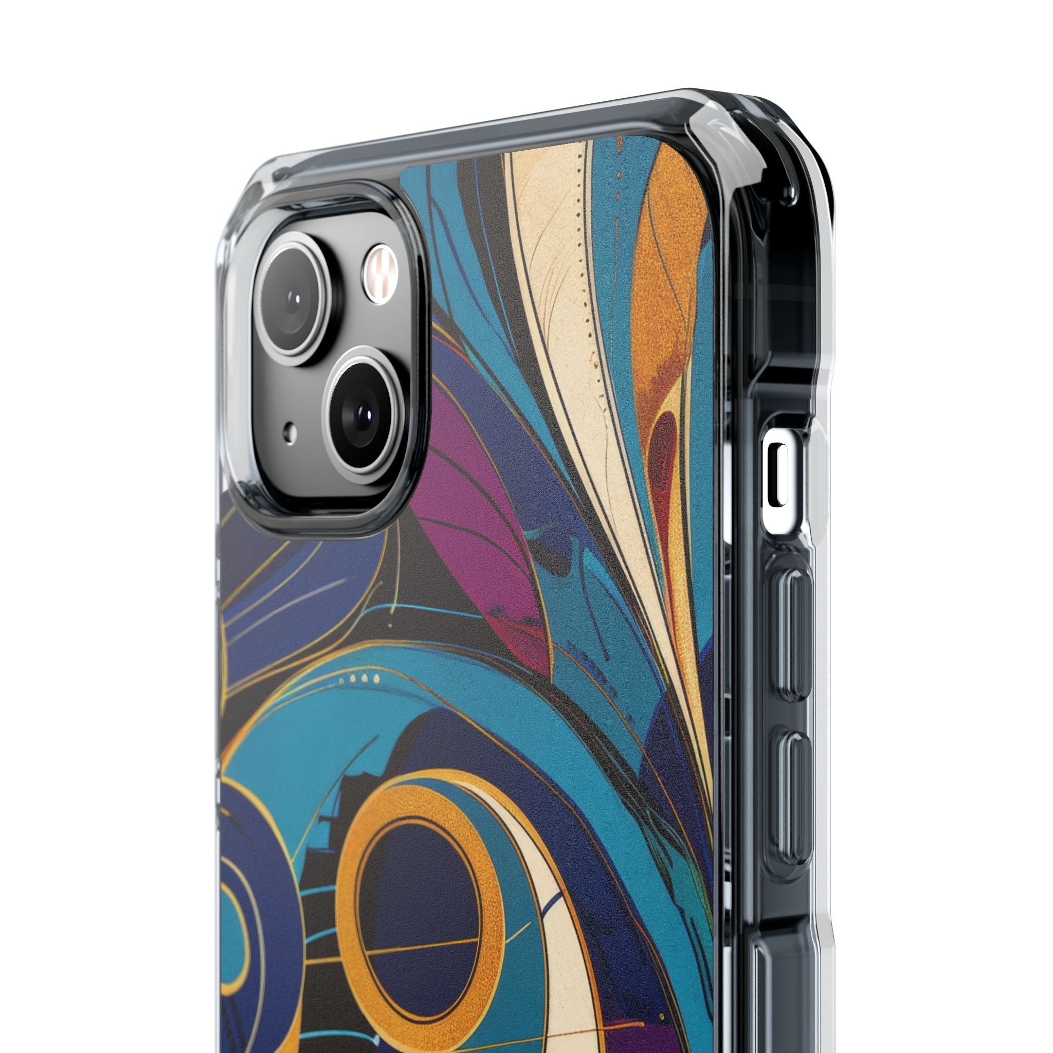 Swirling Copper Dreams iPhone 14 - Impact Clear+