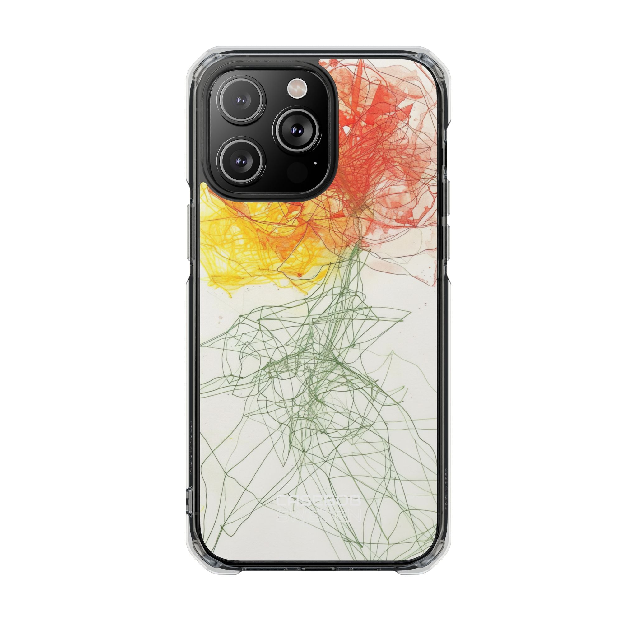 Fiery Blossom Tangle iPhone 14 - Impact Clear+