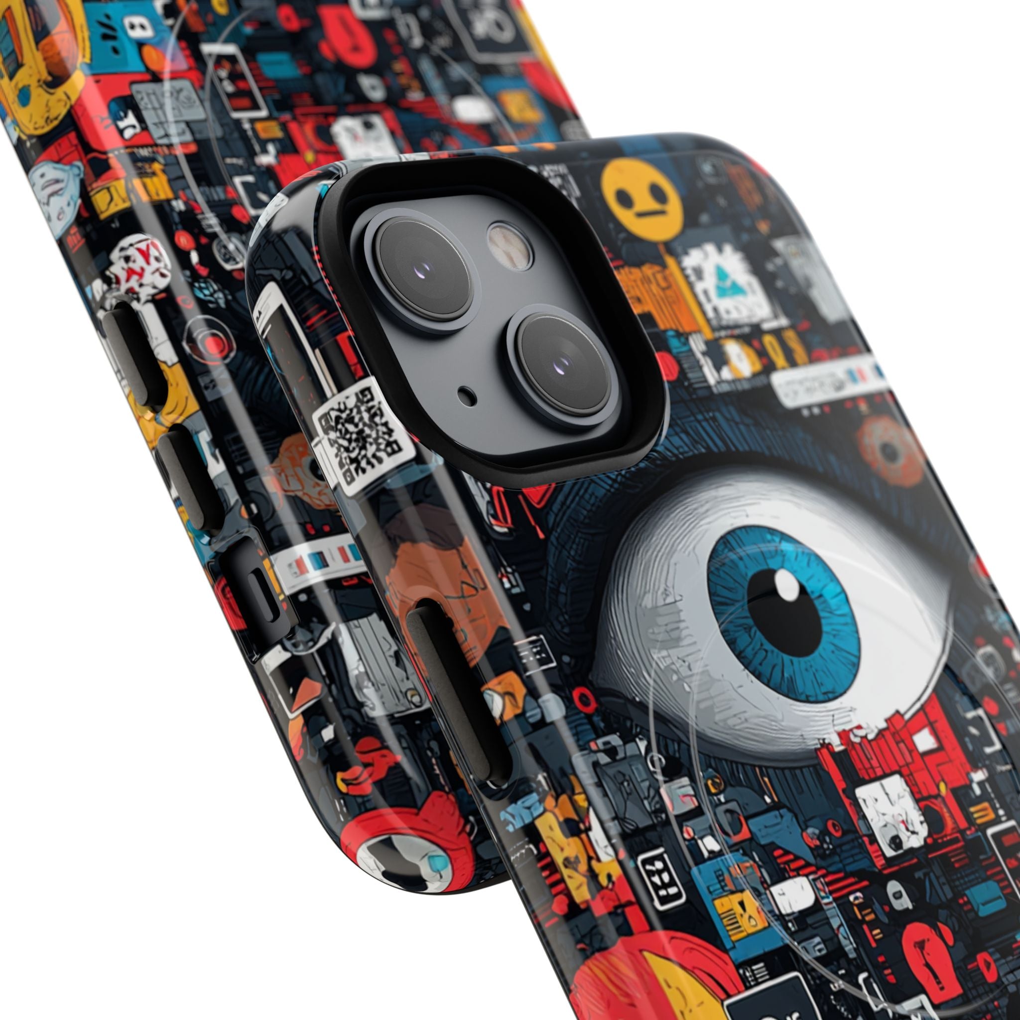 Digital Eye Blue iPhone 14 Case - Tough+