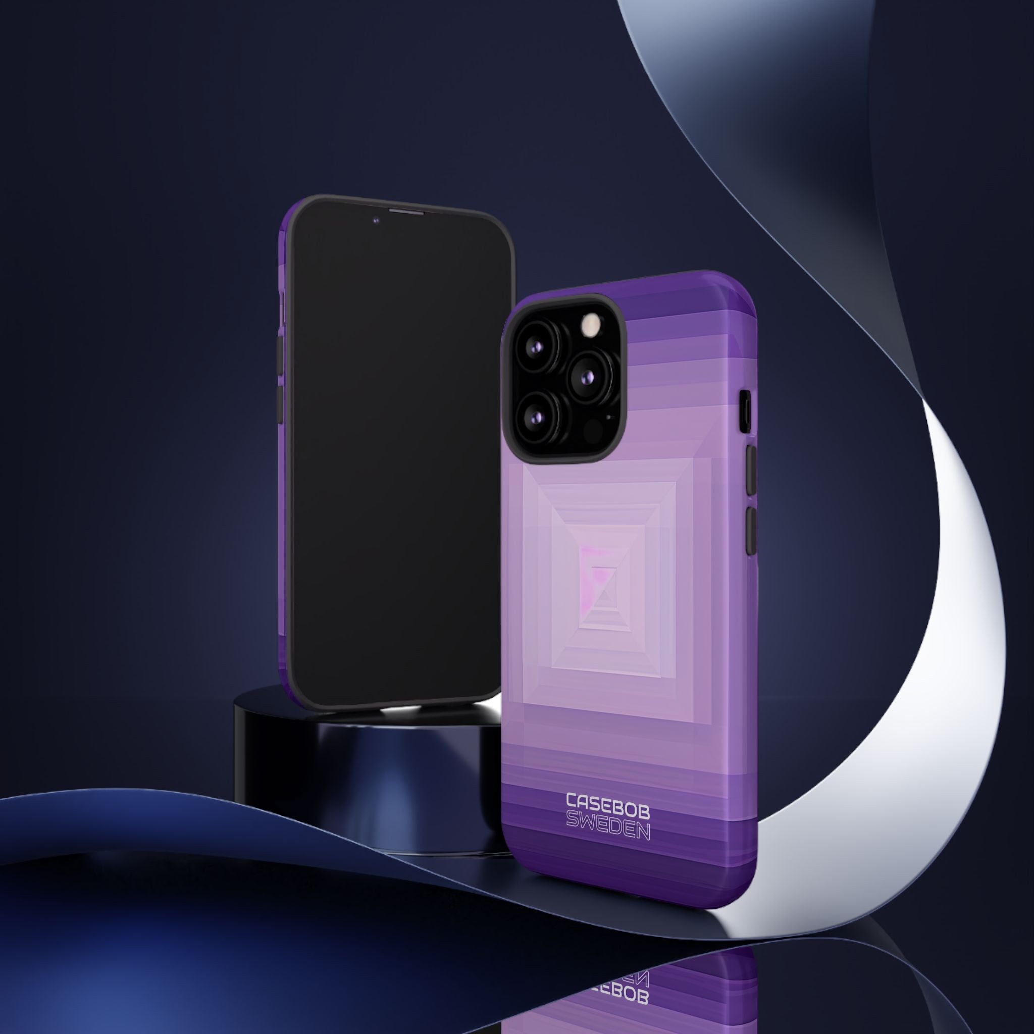 Purple Geometry Vortex iPhone 13 - Tough