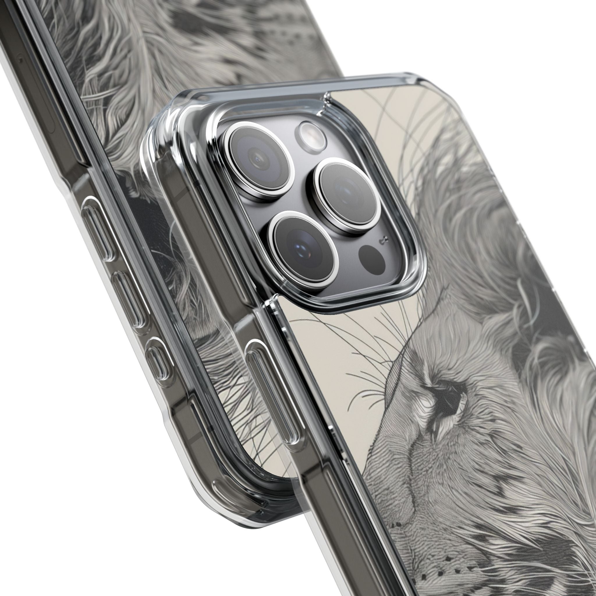 Majestic Lion Profile iPhone 15 - Impact Clear+