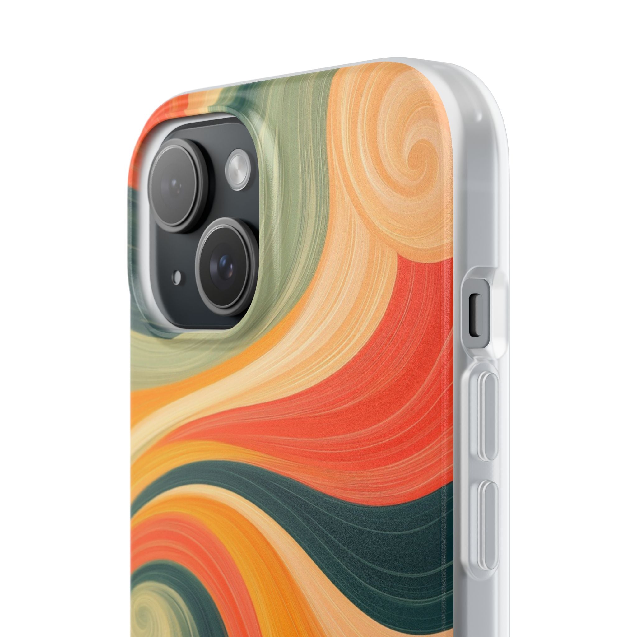 Swirling Ember iPhone 15 Case - Soft