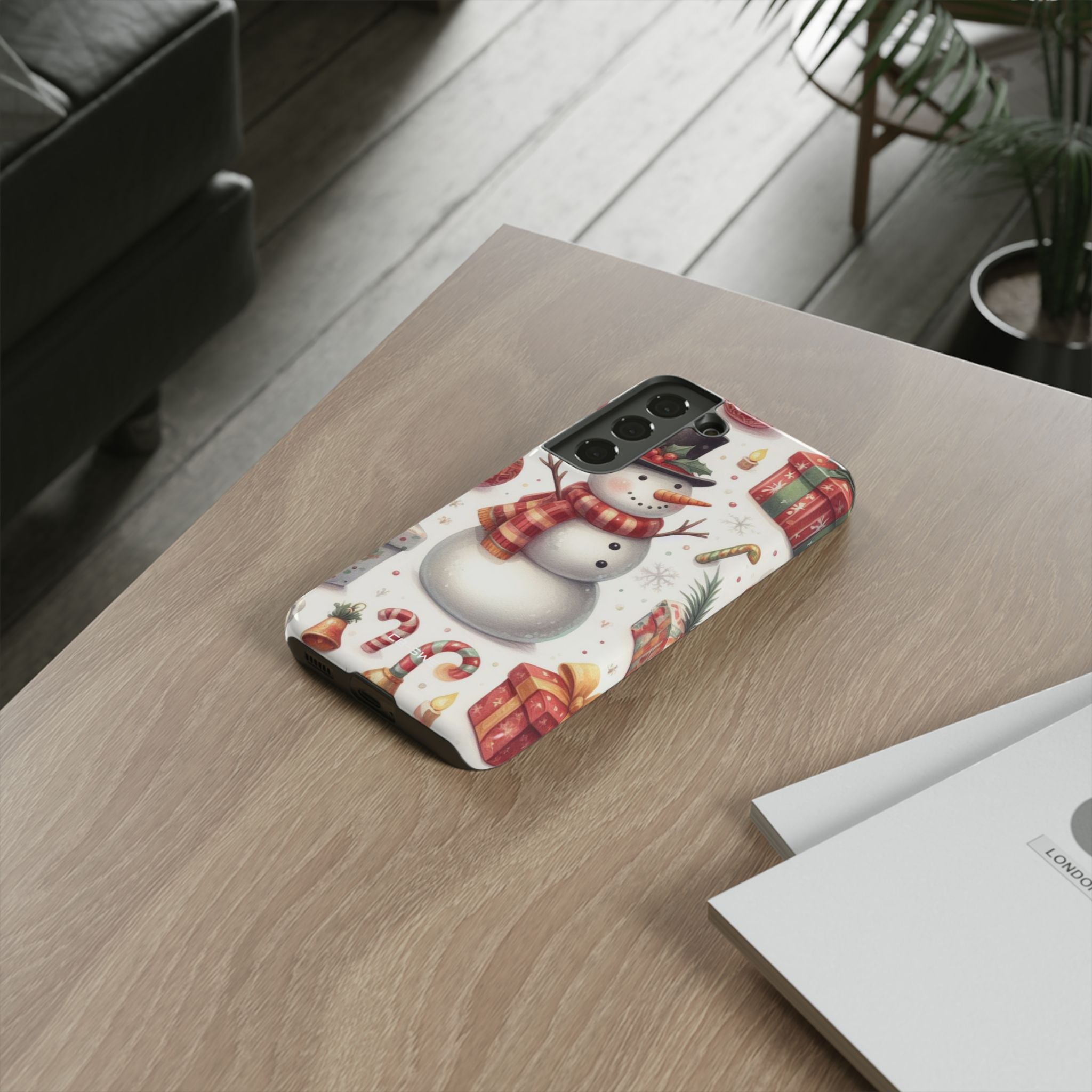 Snowman Wears Scarf - Samsung Case
