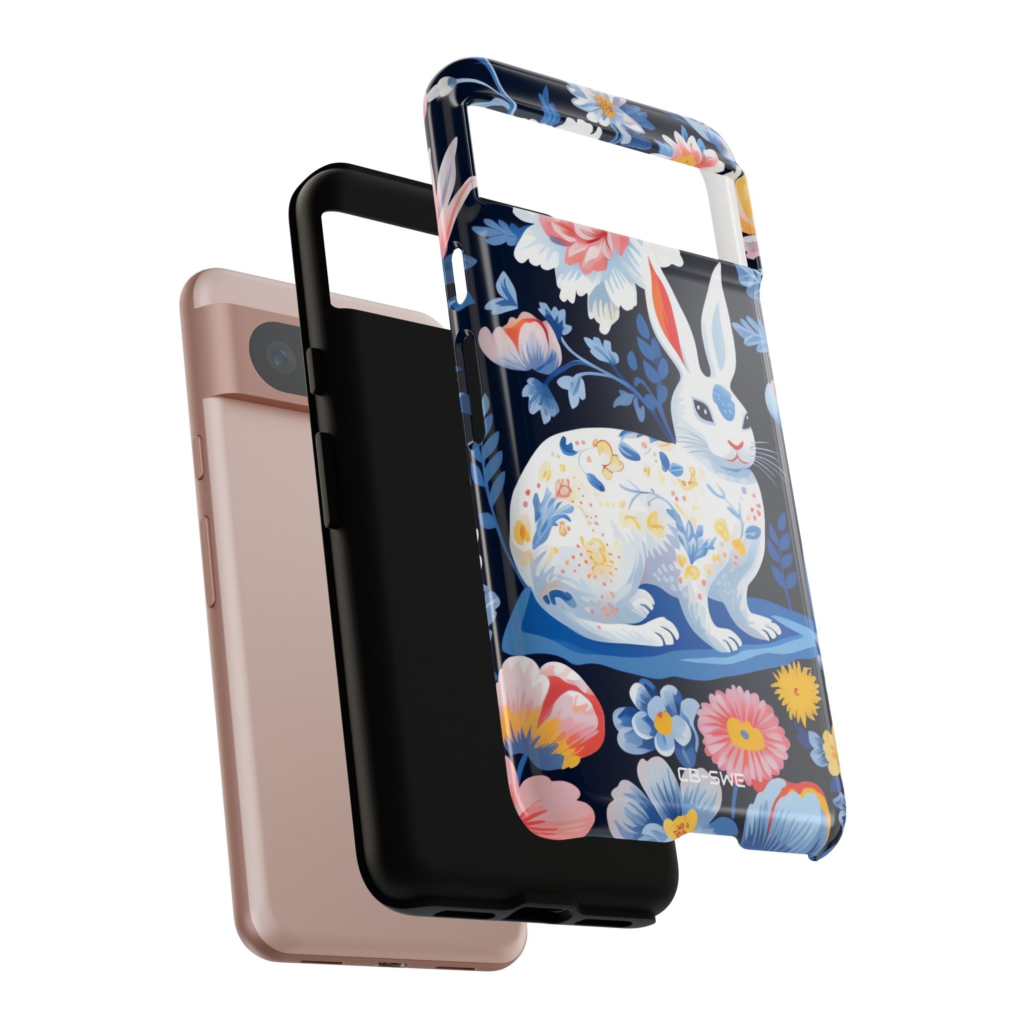 Floral Rabbit Dances - Google Pixel Case
