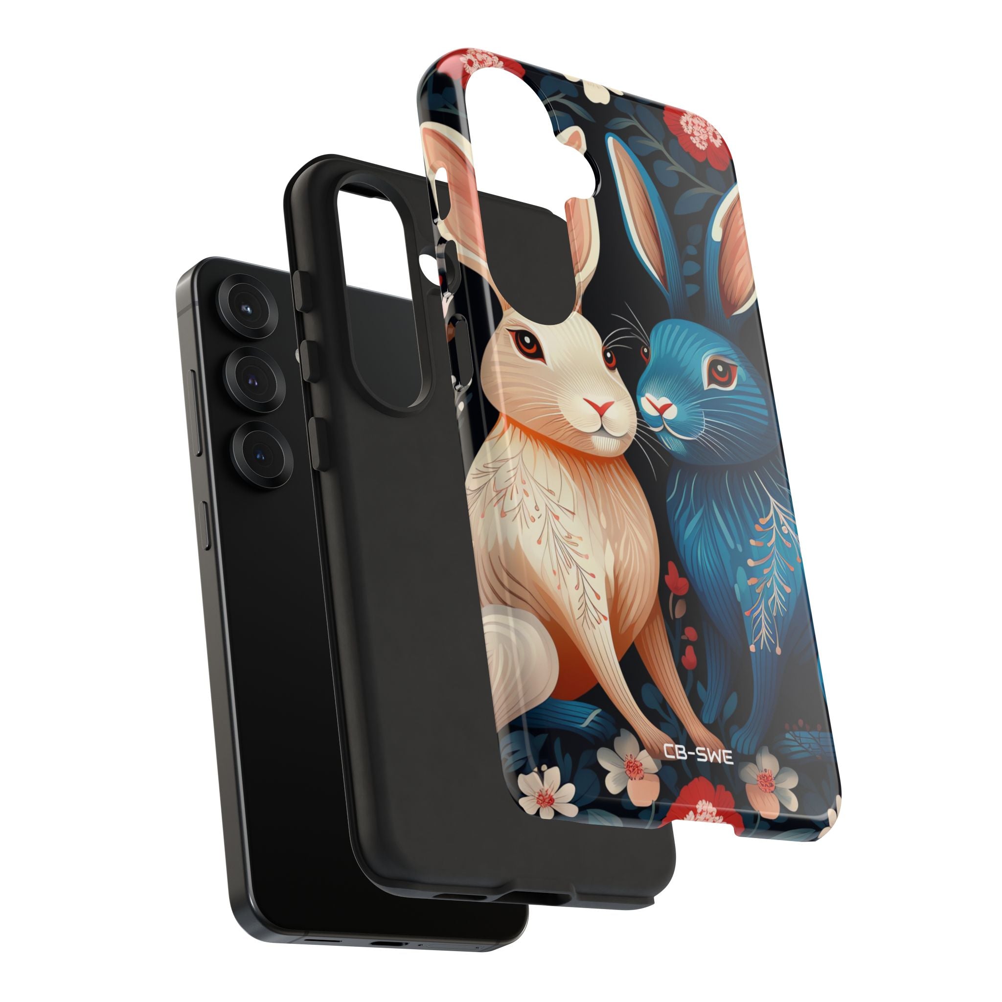 Rabbits Embrace Blossoms - Samsung Case