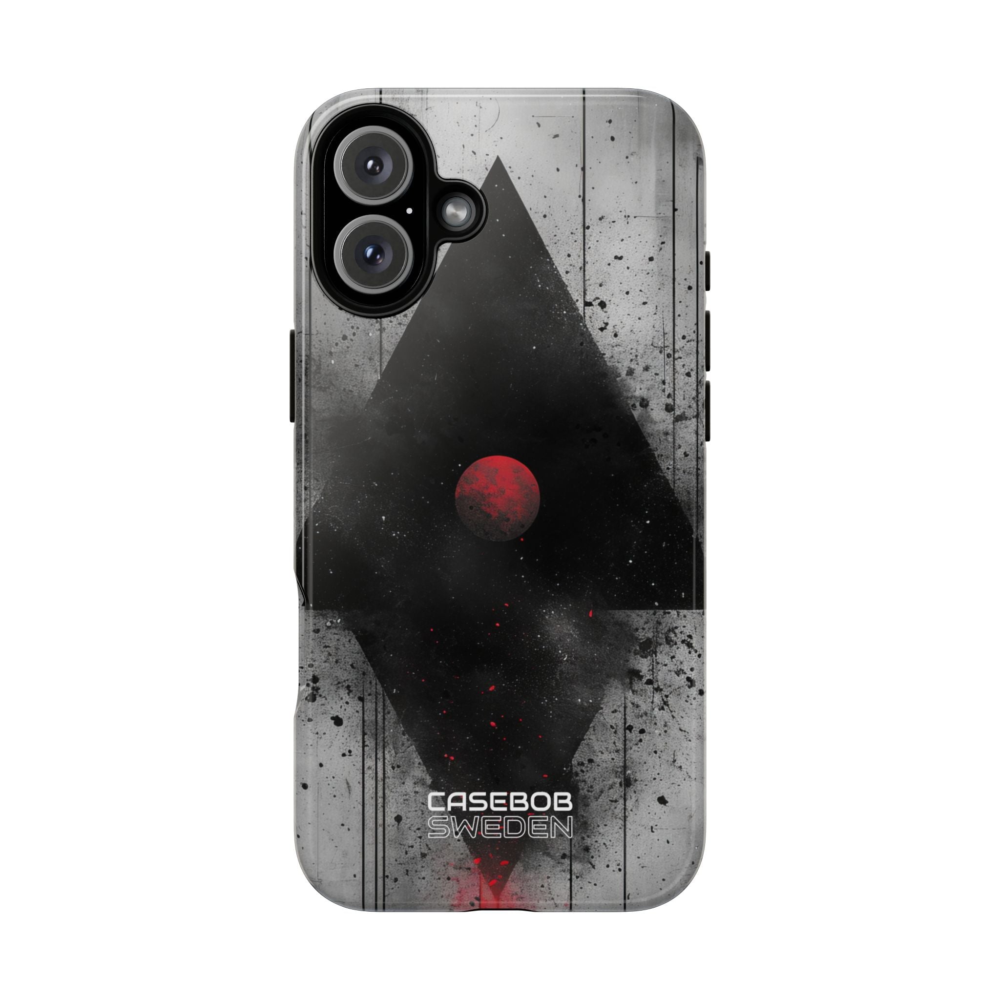 Crimson Core Geometry iPhone 16 - Tough