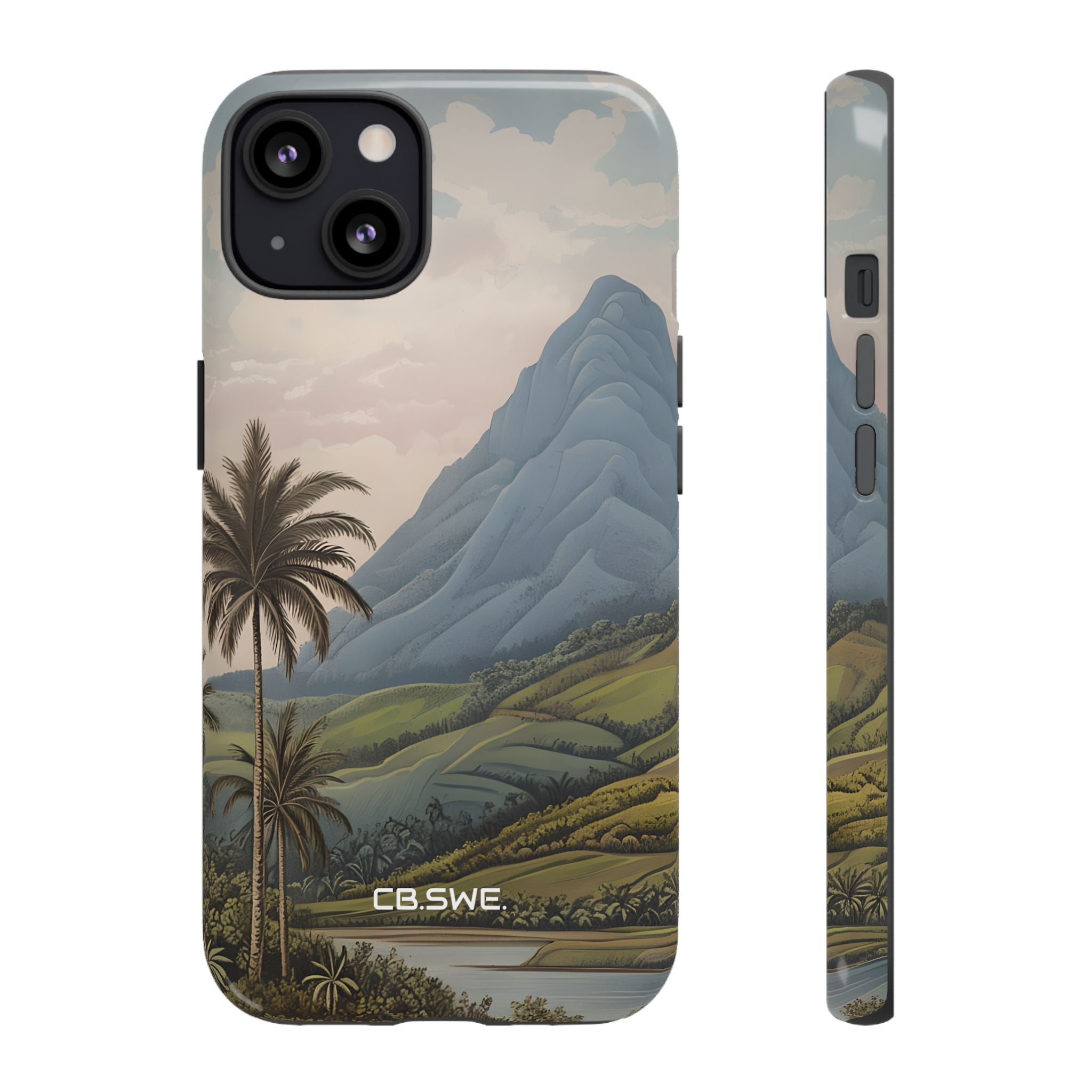 Tropical Serenity Landscape Palm Trees iPhone 13 - Tough