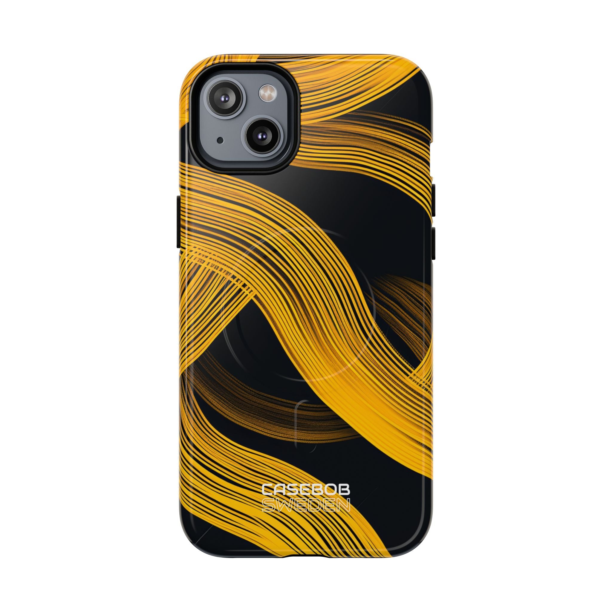 Yellow Flow Lines iPhone 14 - Tough+