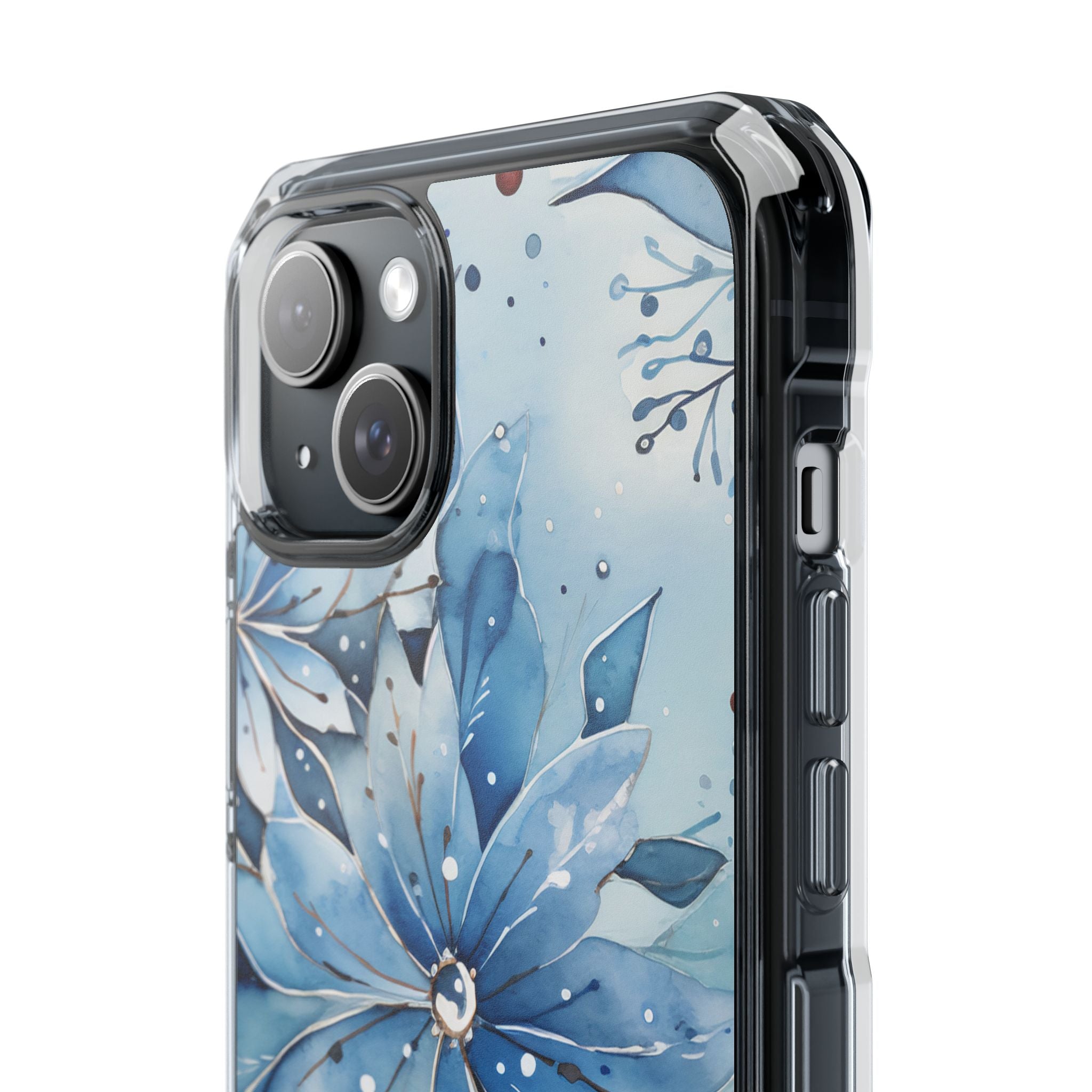 Floral Frost Embrace iPhone Case - Impact