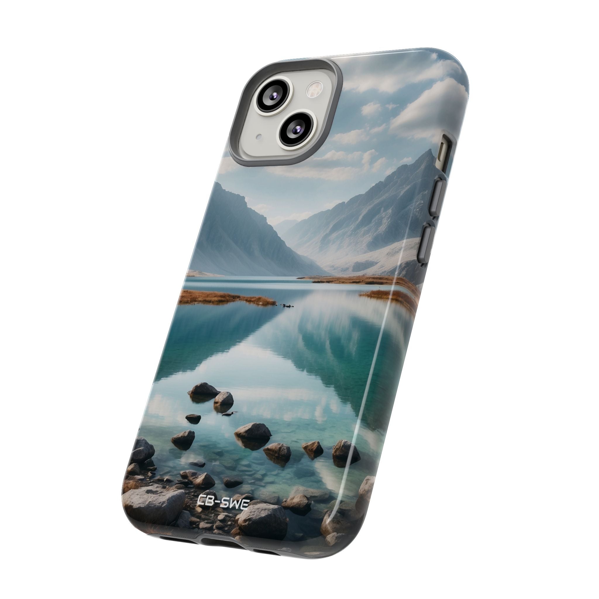Mountain Reflections Swim - iPhone Case