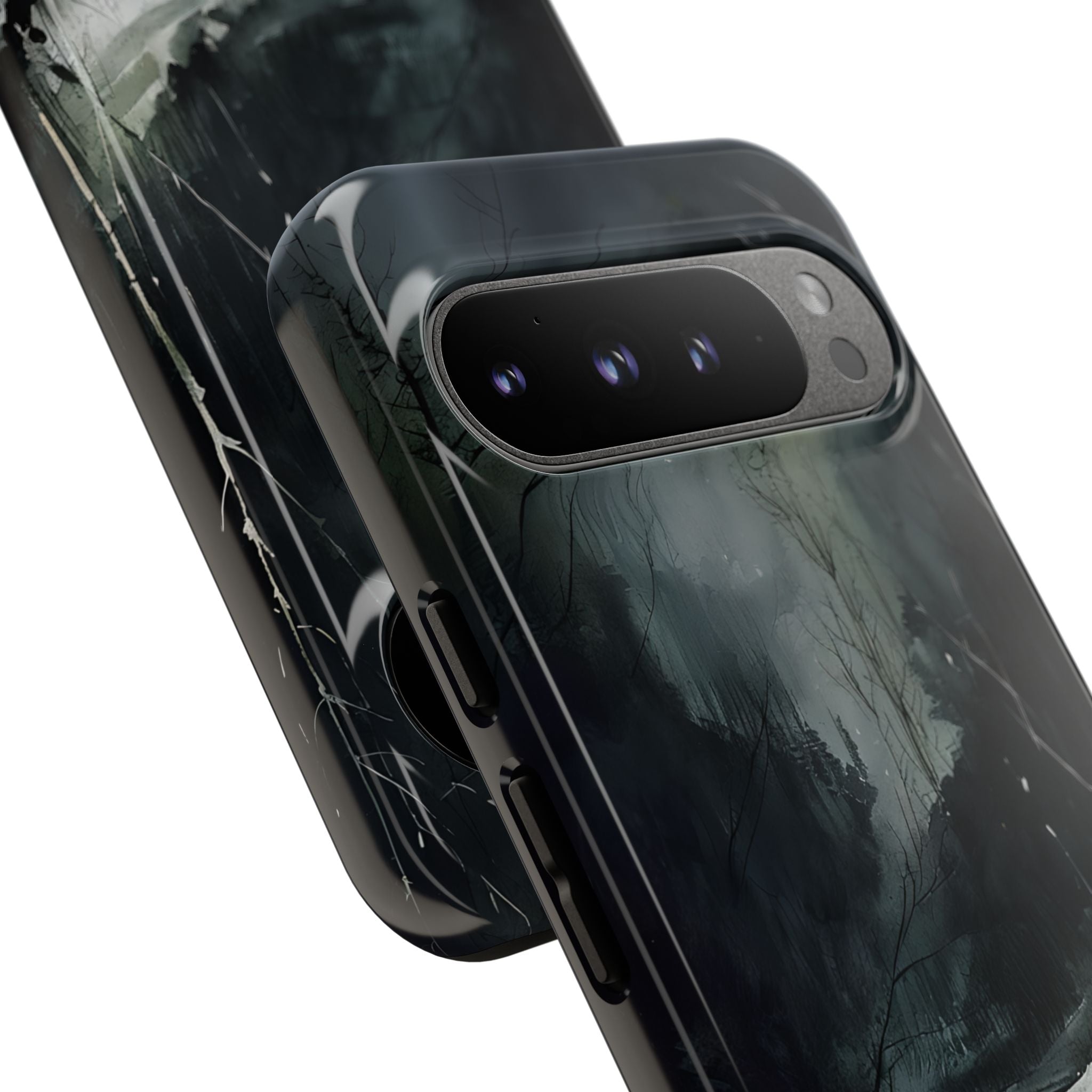मूडी विंटर लैंडस्केप वॉटरकलर आर्ट फ़ोन कवर Google Pixel 9 - टफ