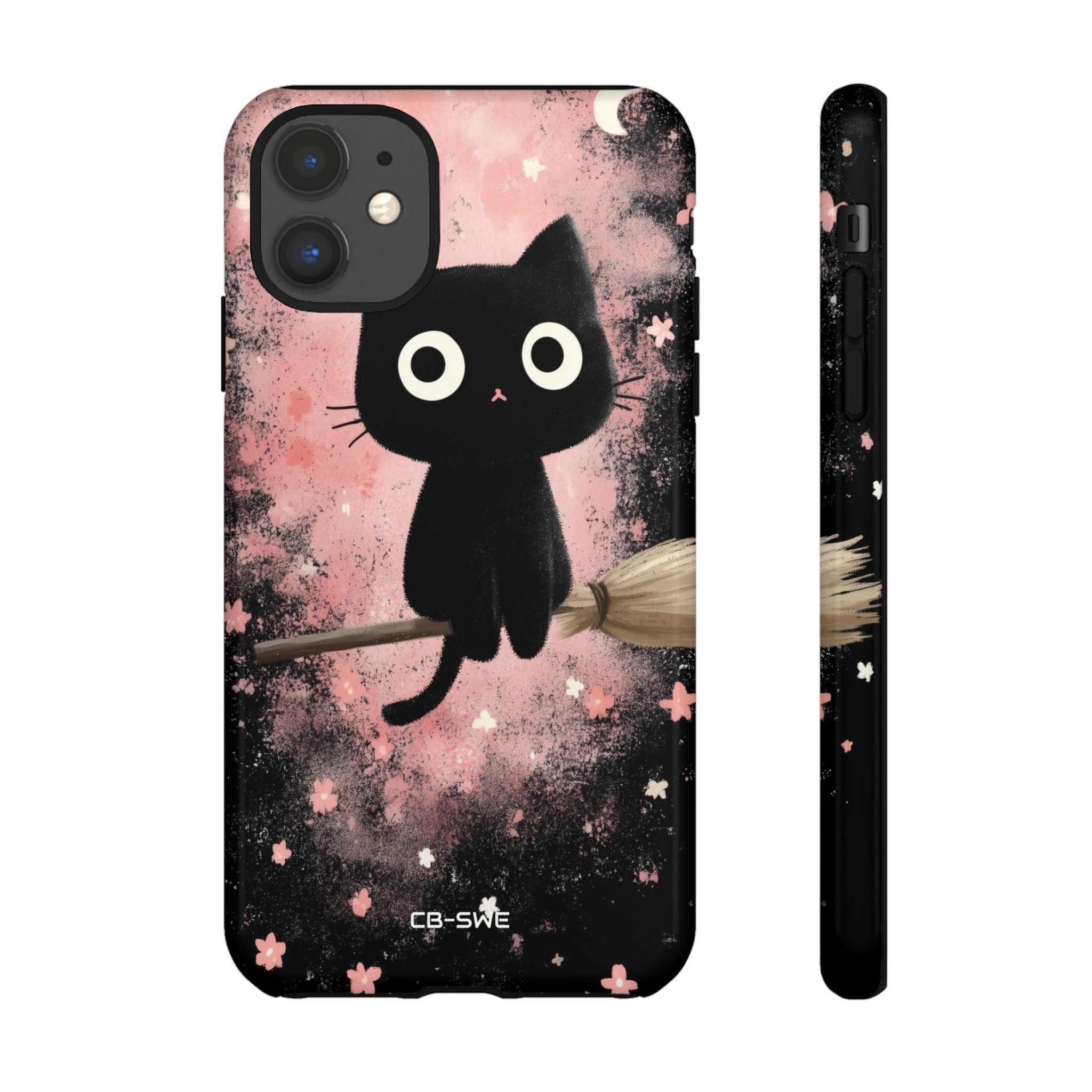 Whimsical Cat Soars - iPhone Case