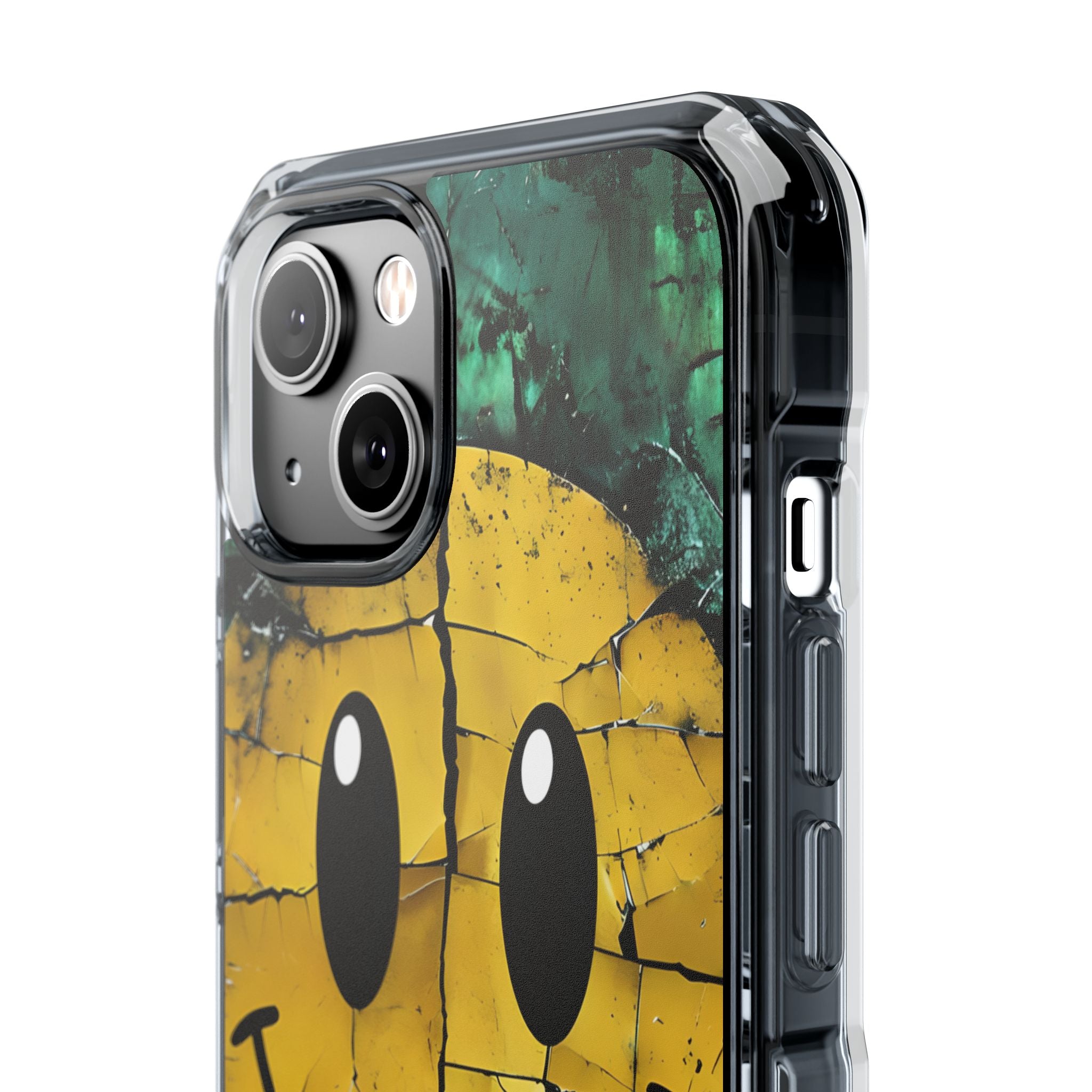 Cracked Smiley iPhone 14 Case - Impact