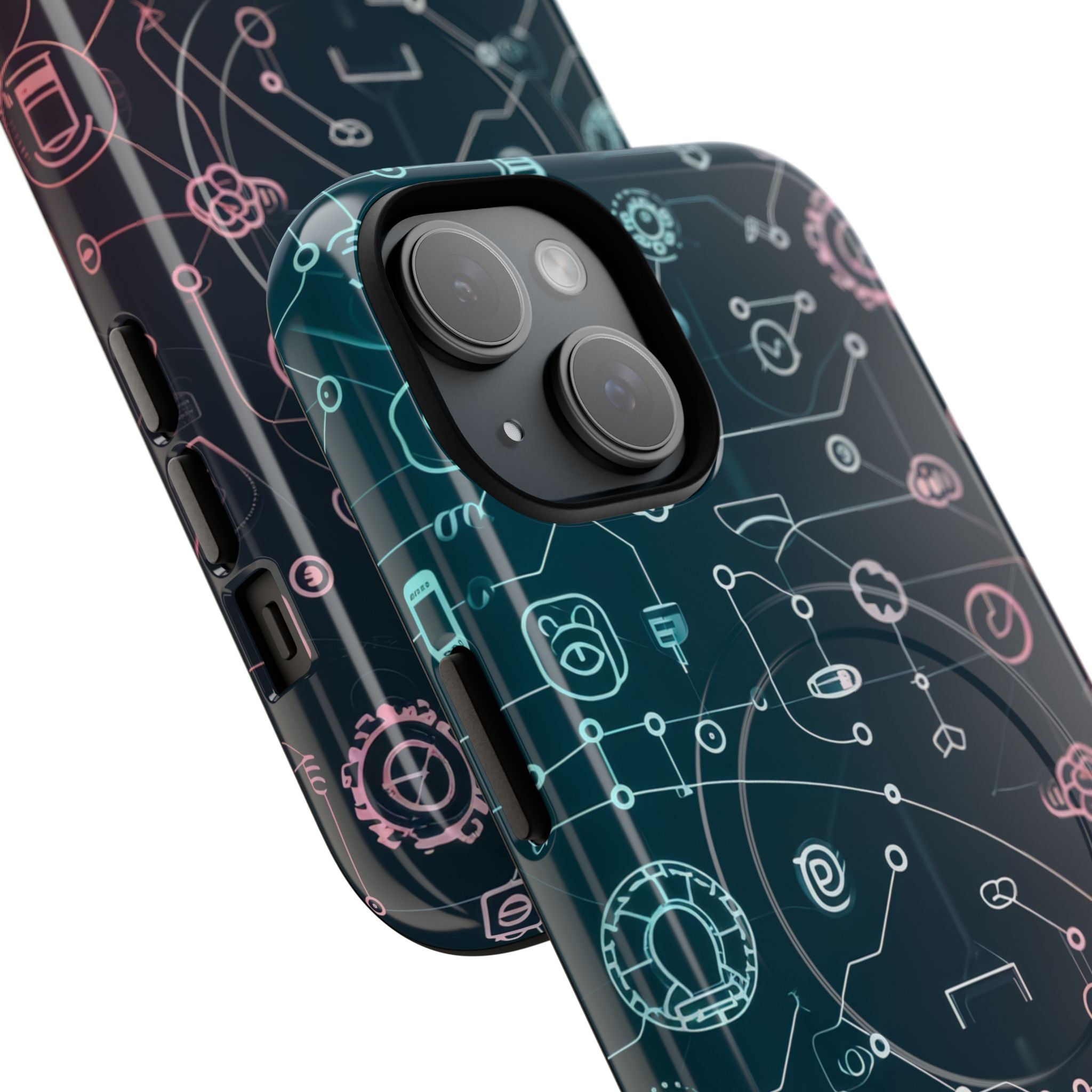 Digital Circuit Flow iPhone 15 - Tough+