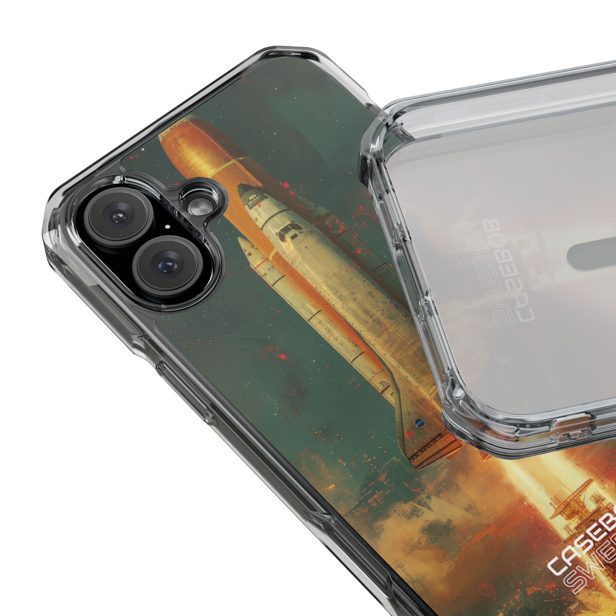 Cosmic Shuttle Ascent iPhone 16 - Impact Clear+
