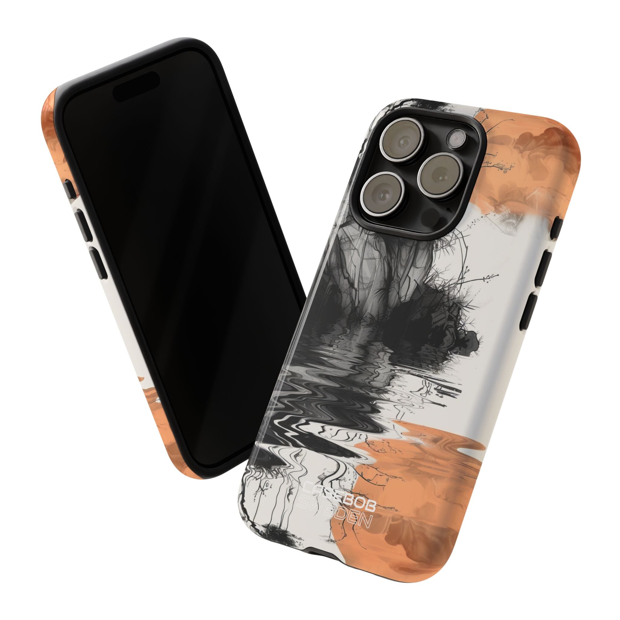 Riflesso della Luna Arancione iPhone 15 - Tough