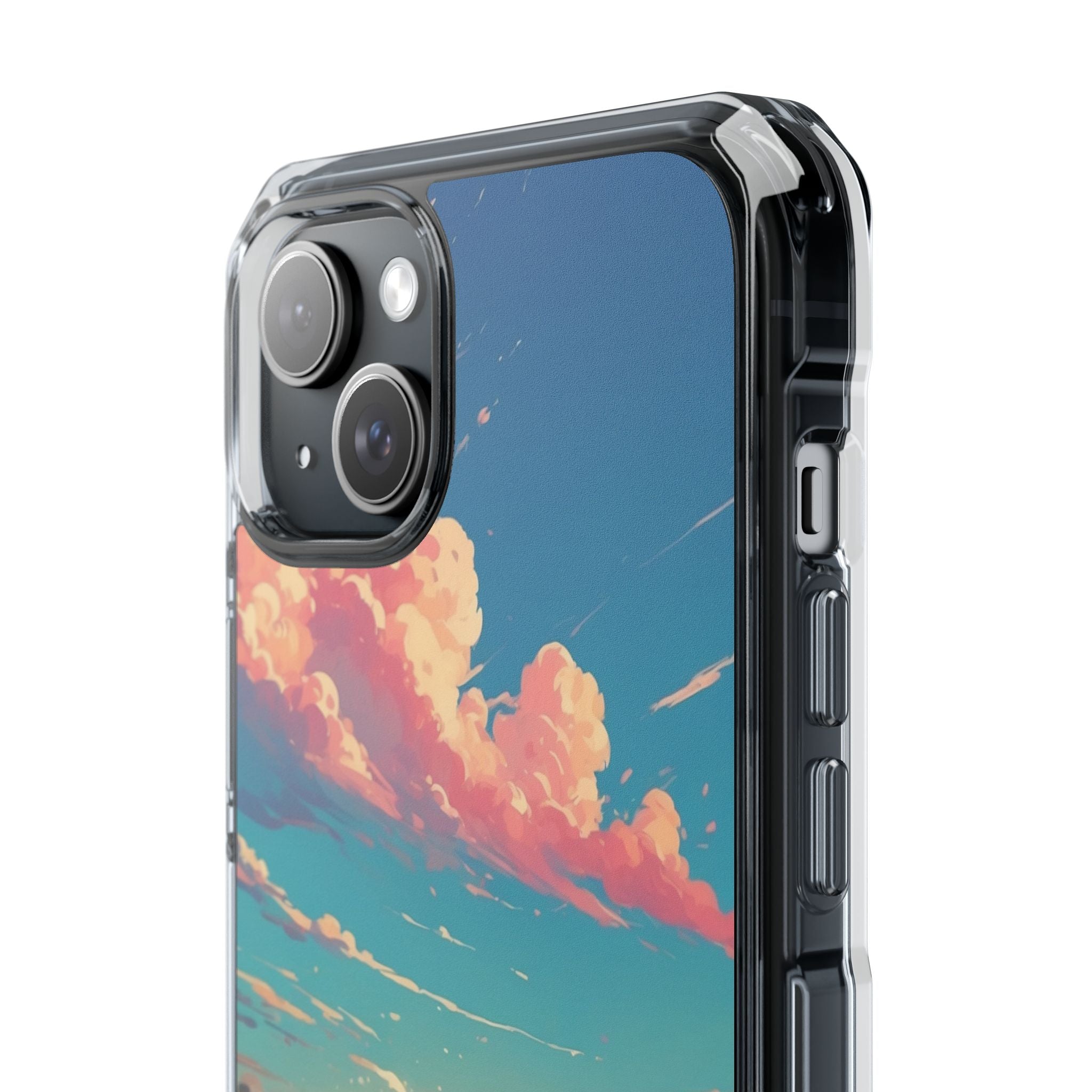 Turquoise Curl iPhone 15 Plus Case - Impact