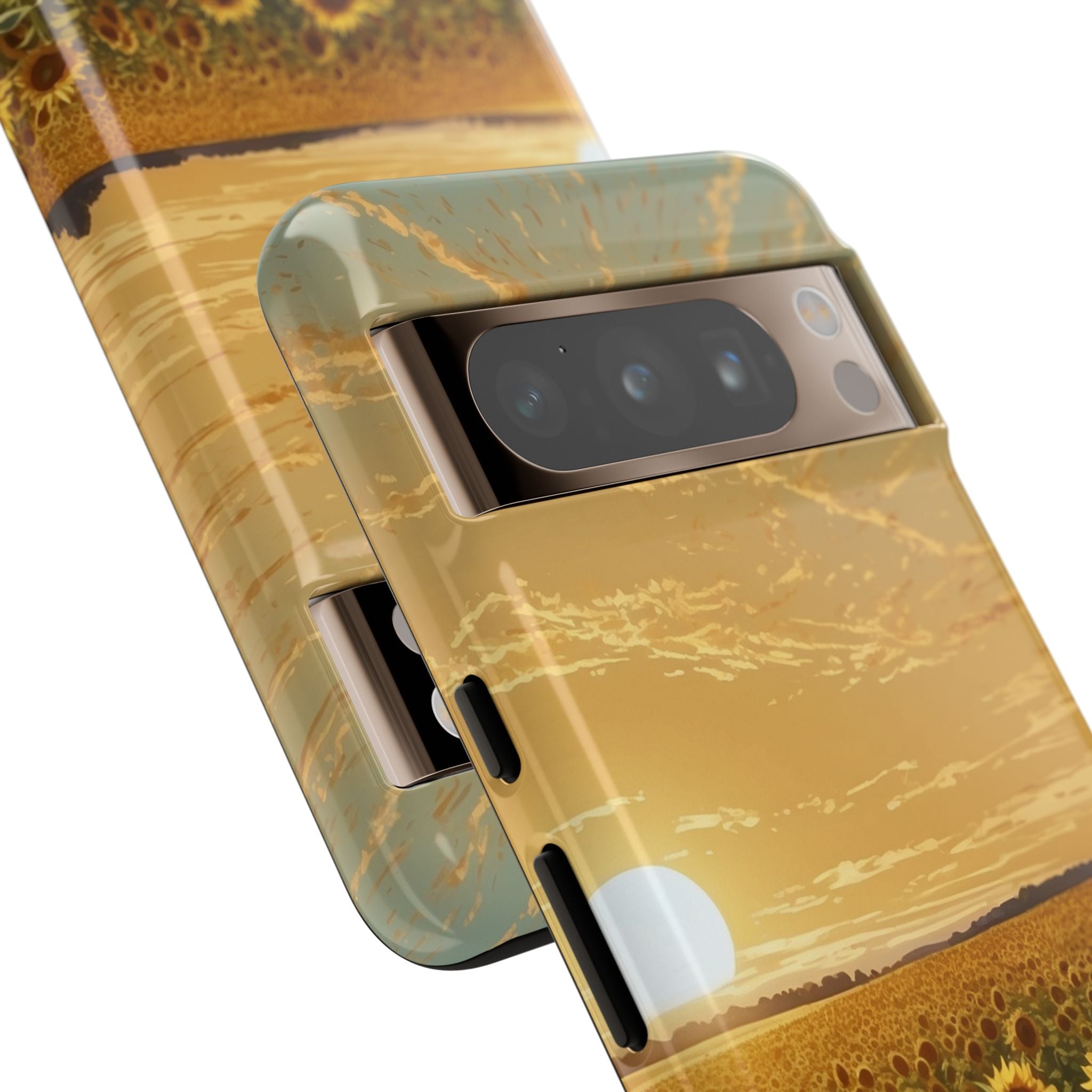 Sunflowers Embrace Sunset - Google Pixel Case