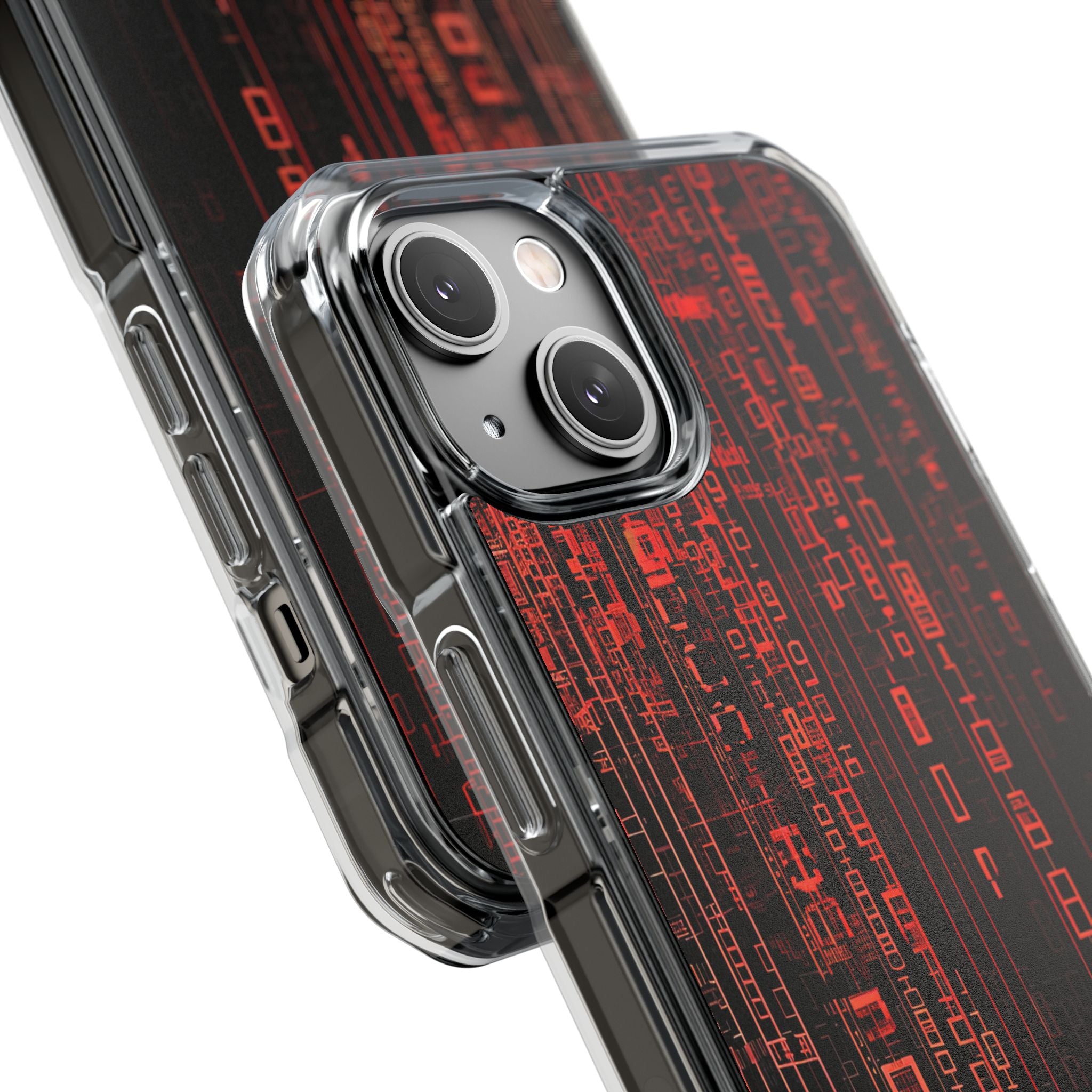 Crimson Glyphs iPhone 14 Case - Impact