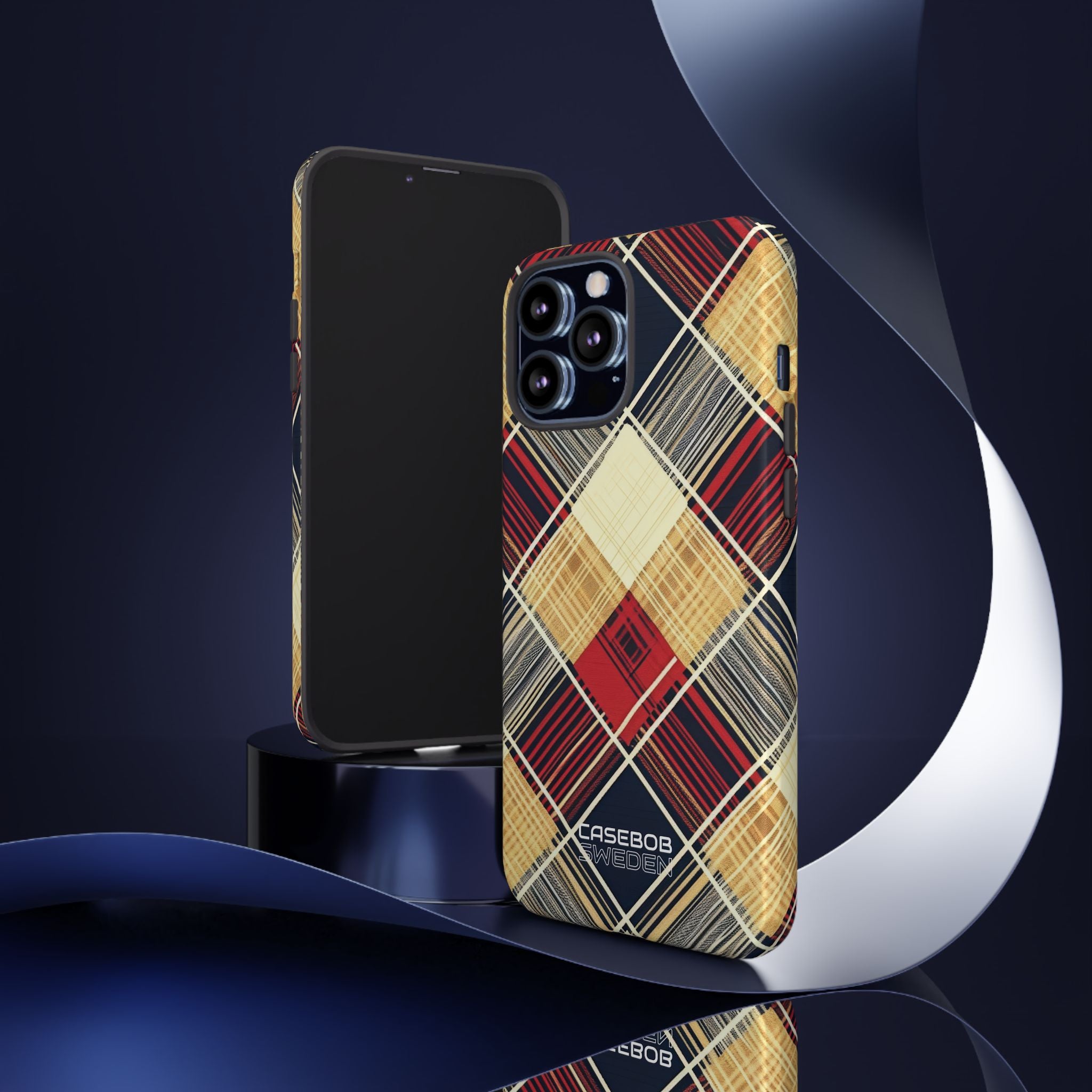 Plaid Diamond Tapestry iPhone 13 - Tough