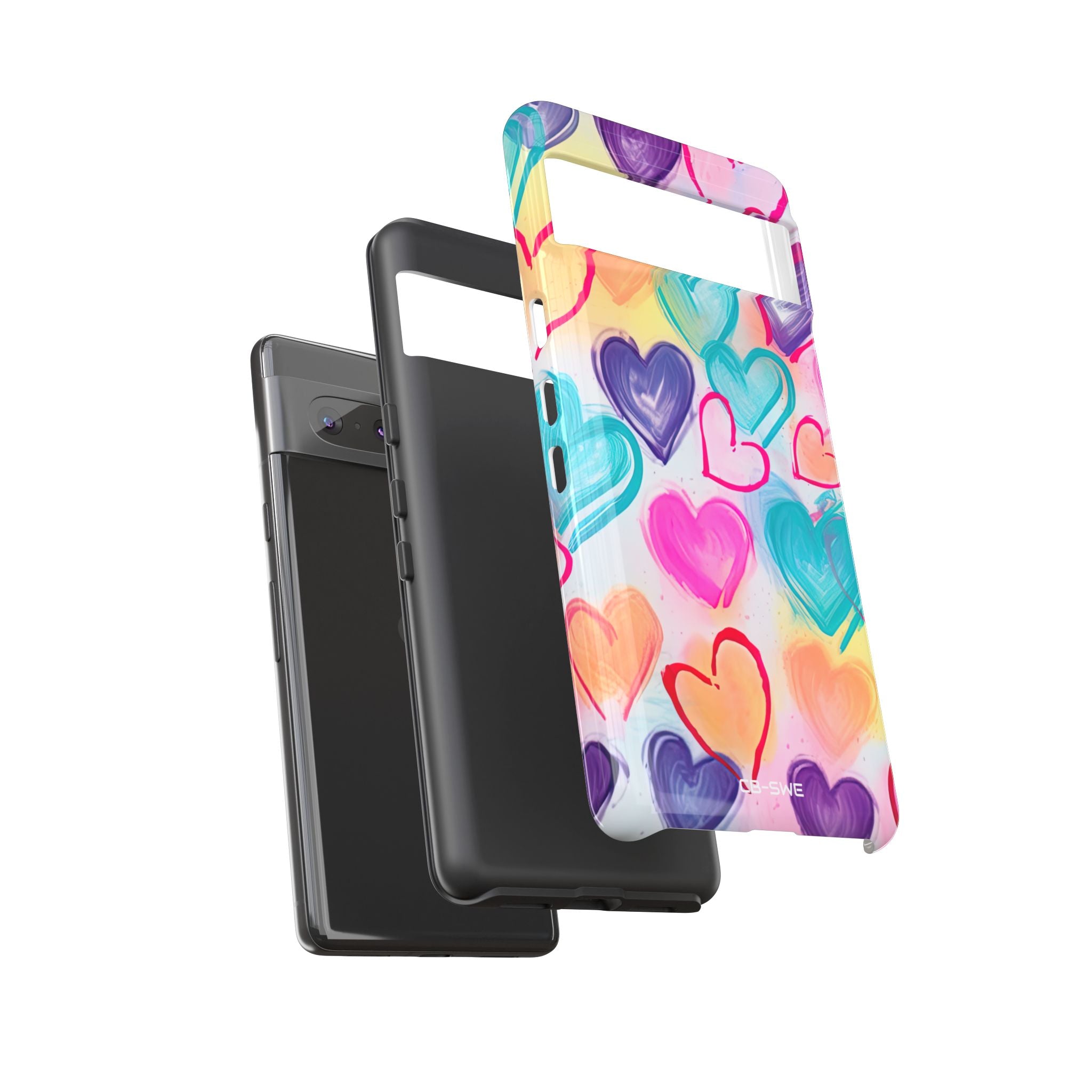 Hearts Dance Playfully - Google Pixel Case