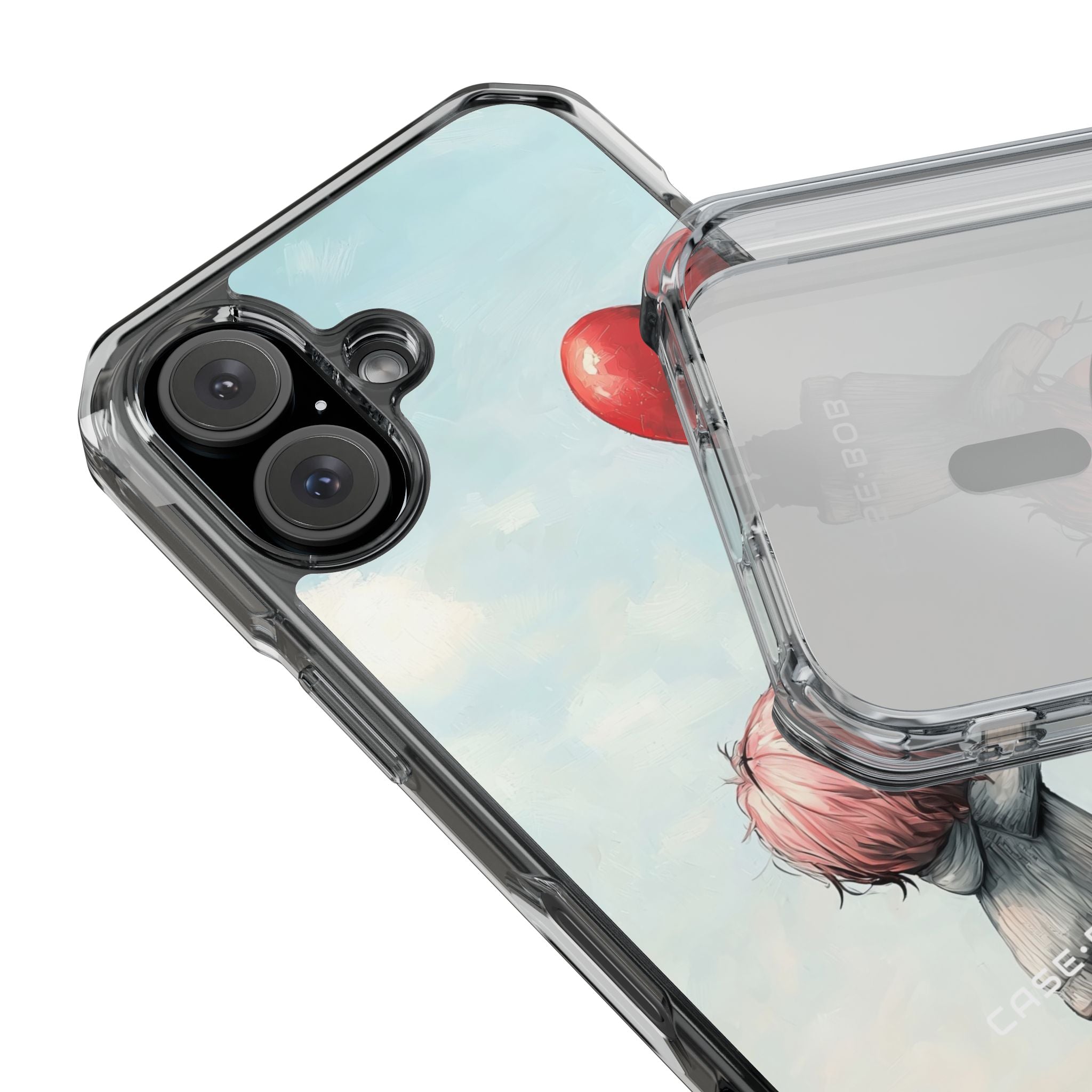 Heart Balloon Glow iPhone 16 Case - Impact