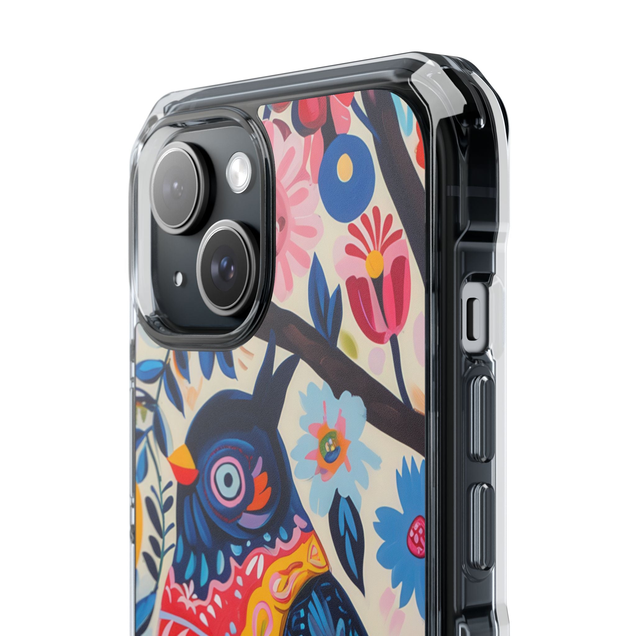 Whimsical Owl Garden iPhone 15 - Impact Clear+