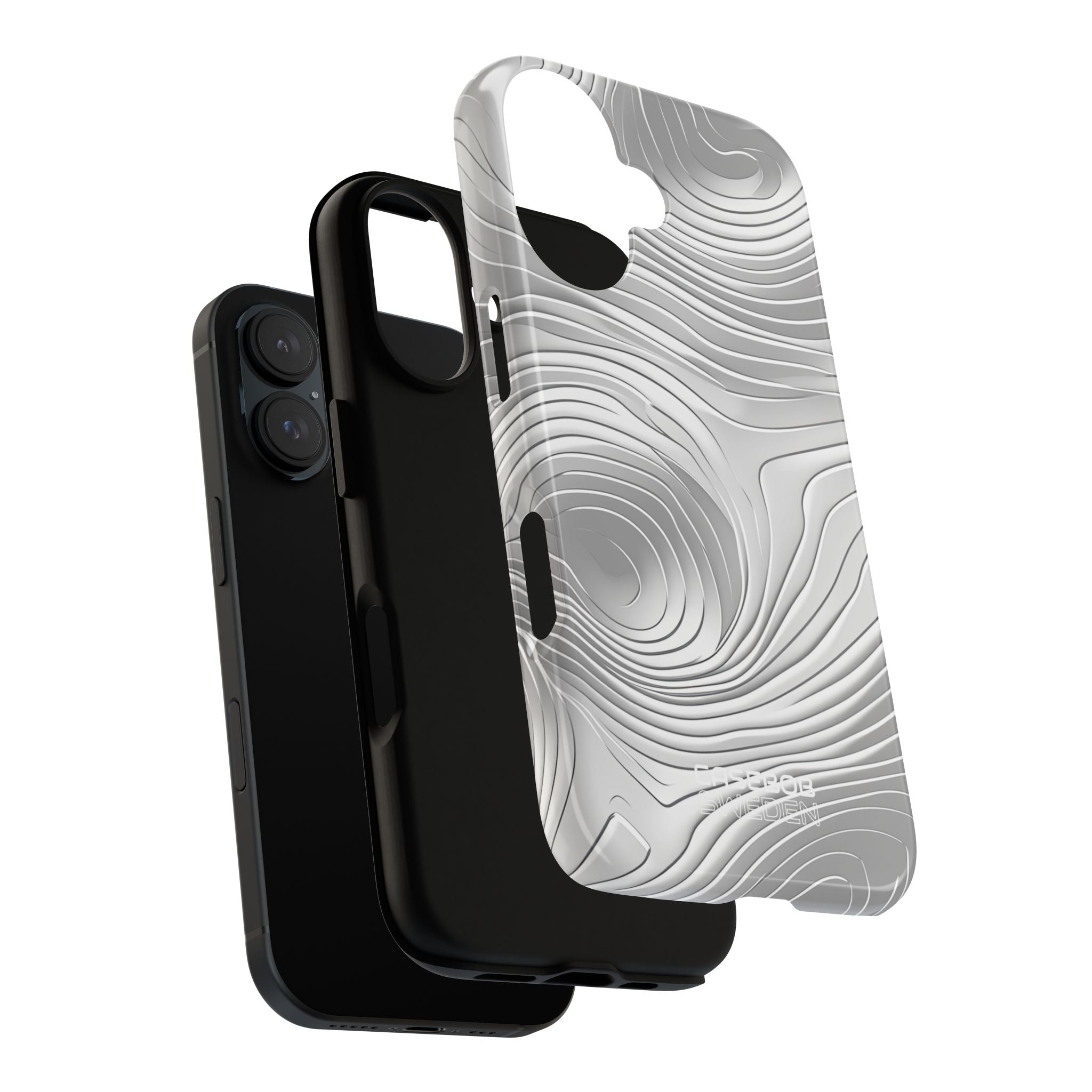 Linee Fluide Monocromatiche iPhone 16 - Tough