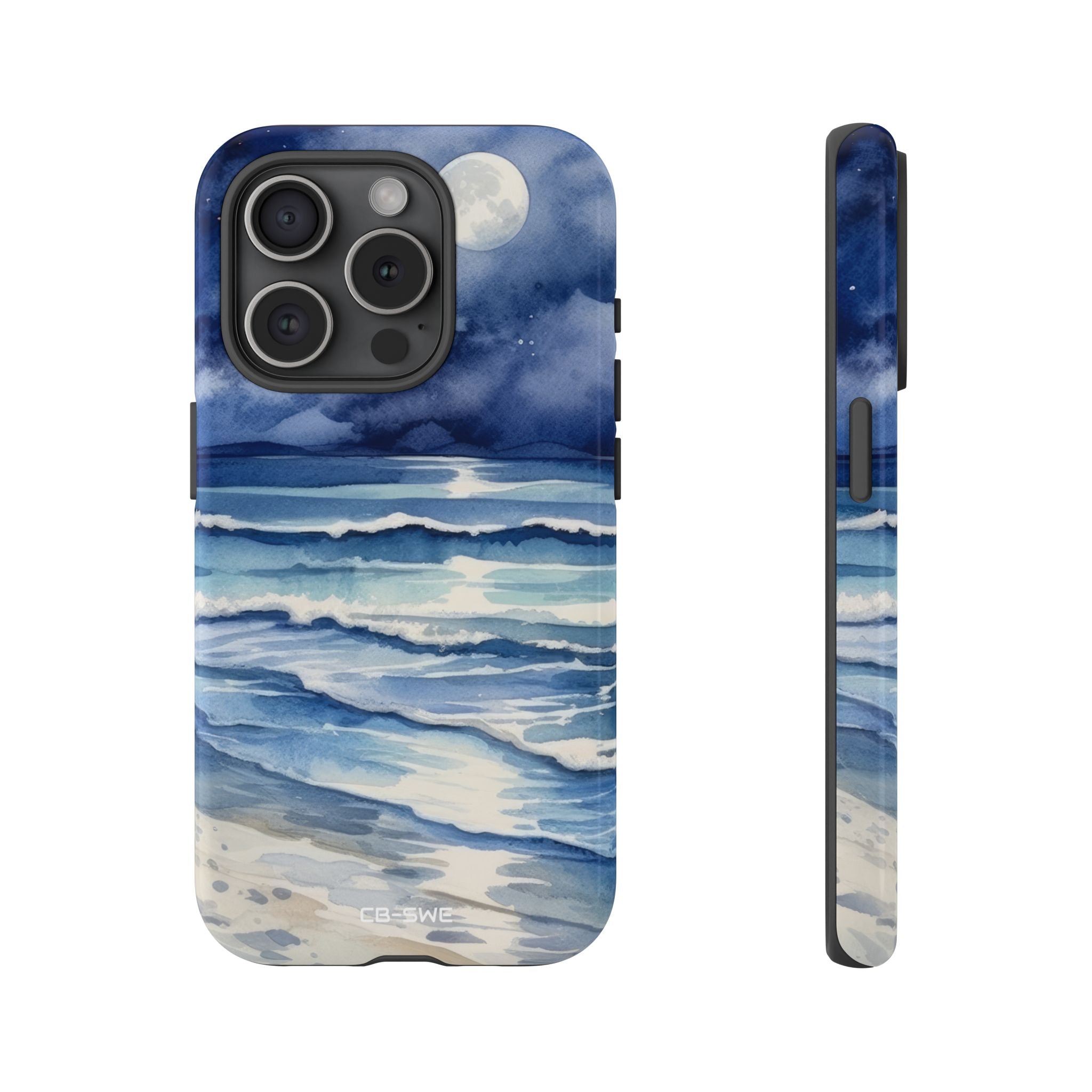 Moonlight Reflects Waves - iPhone Case
