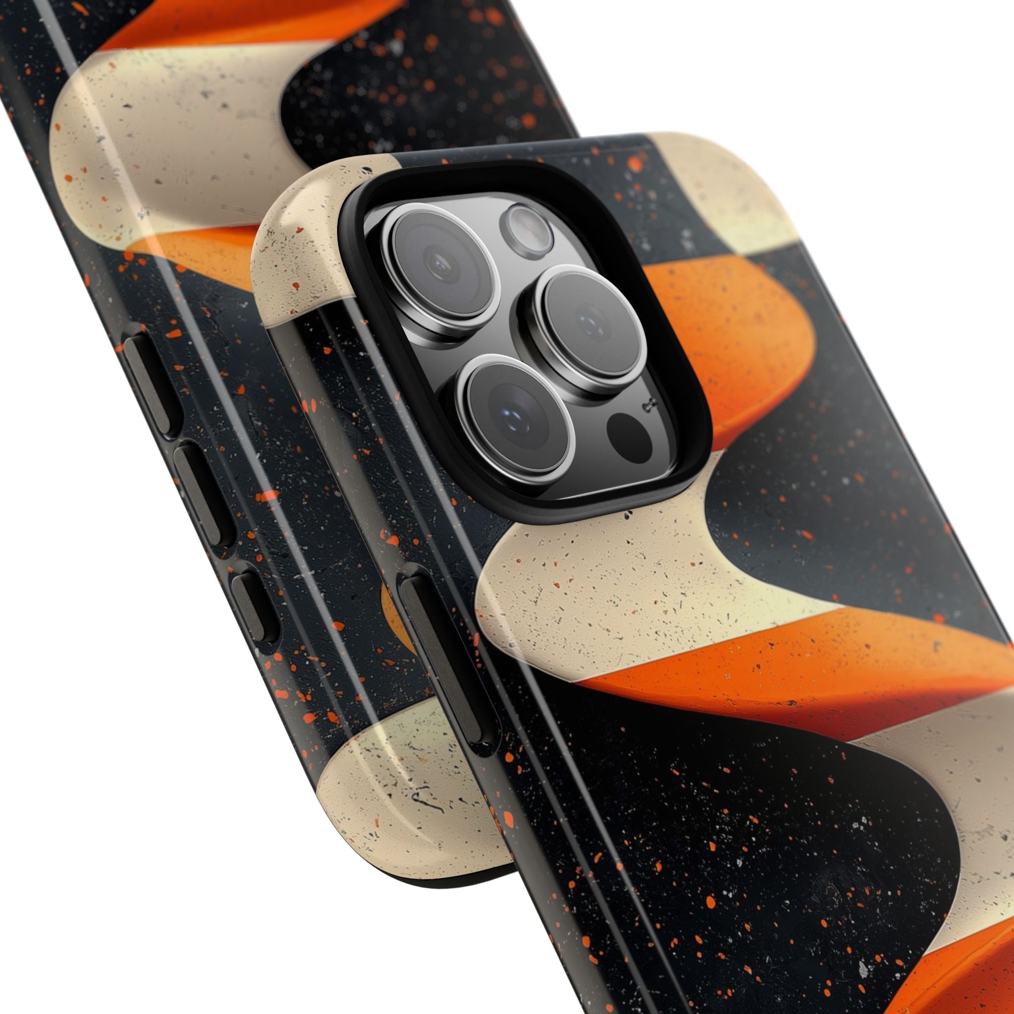 Orange Waves Flow - iPhone Case