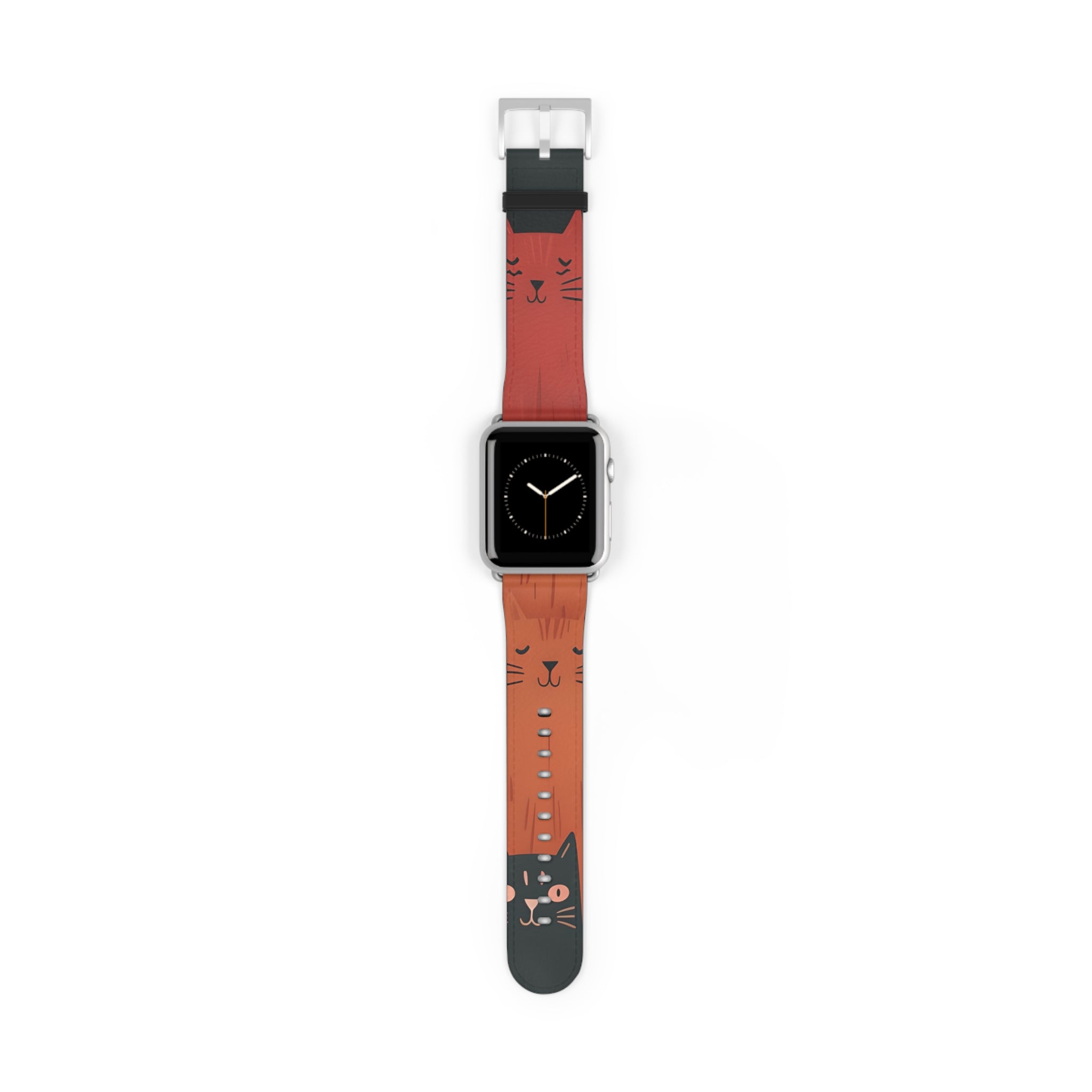 Cat Columns Orange - Watch Band