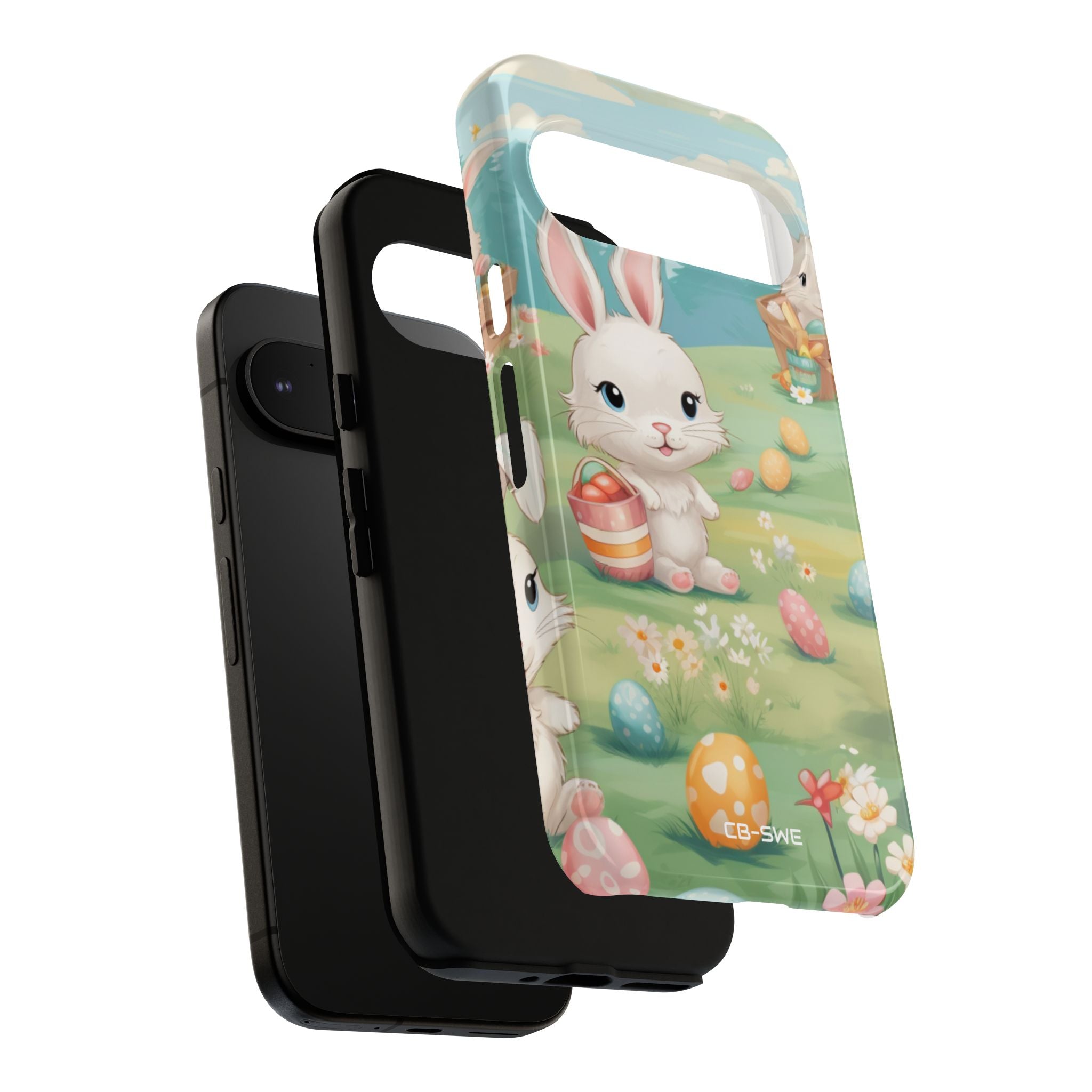 Bunnies Hunt Eggs - Google Pixel Case